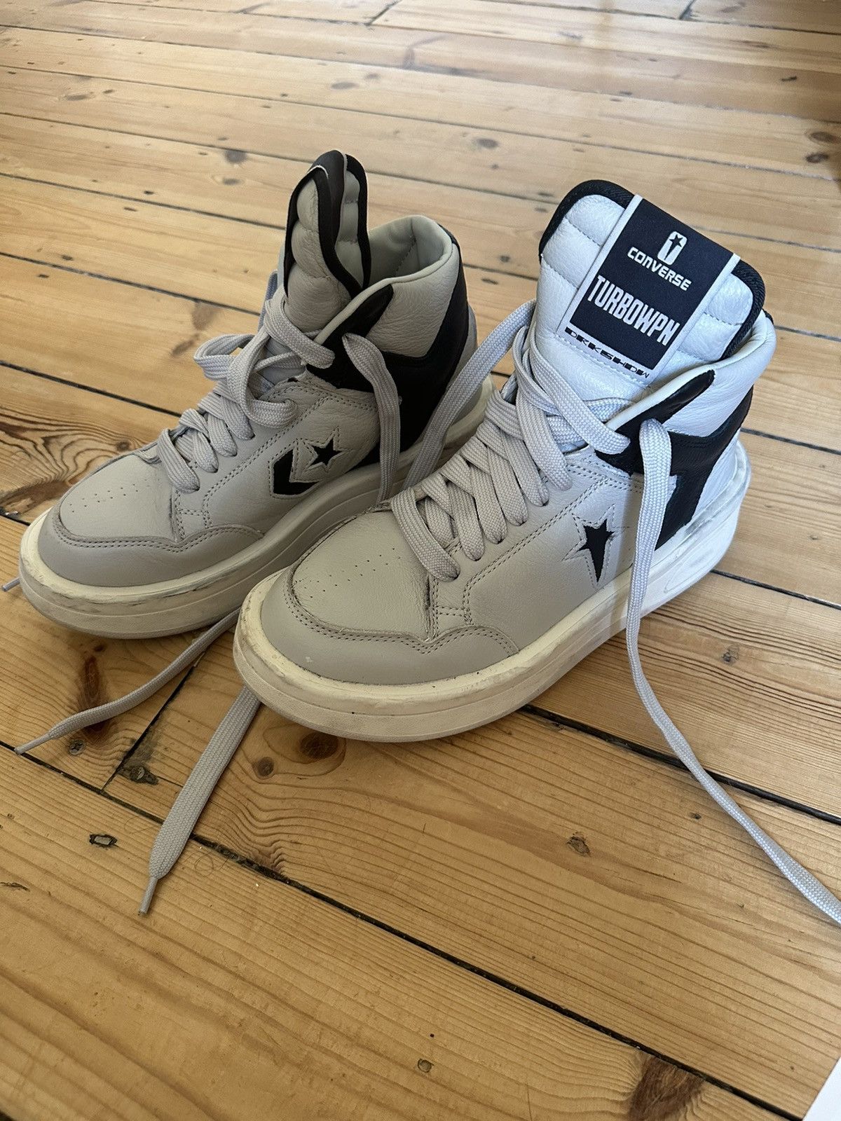 Rick Owens Drkshdw Converse x Rick Owens DRKSHDW TURBOWPN Size US 8 / IT 38 - 2 Thumbnail