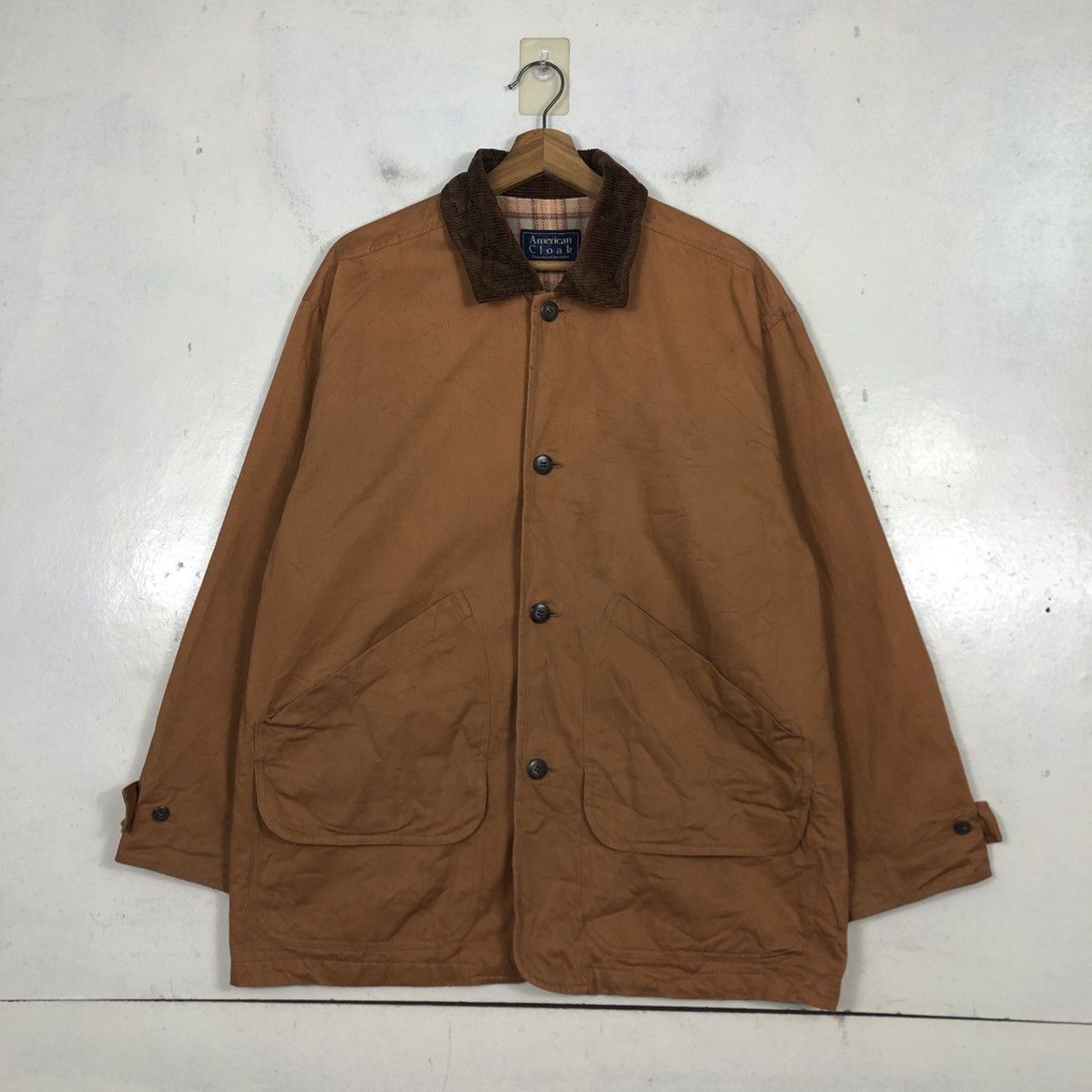 Japanese Brand 📌Vintage Chore Jacket American Cloak Blanket Tartan Check Size US L / EU 52-54 / 3 - 3 Thumbnail
