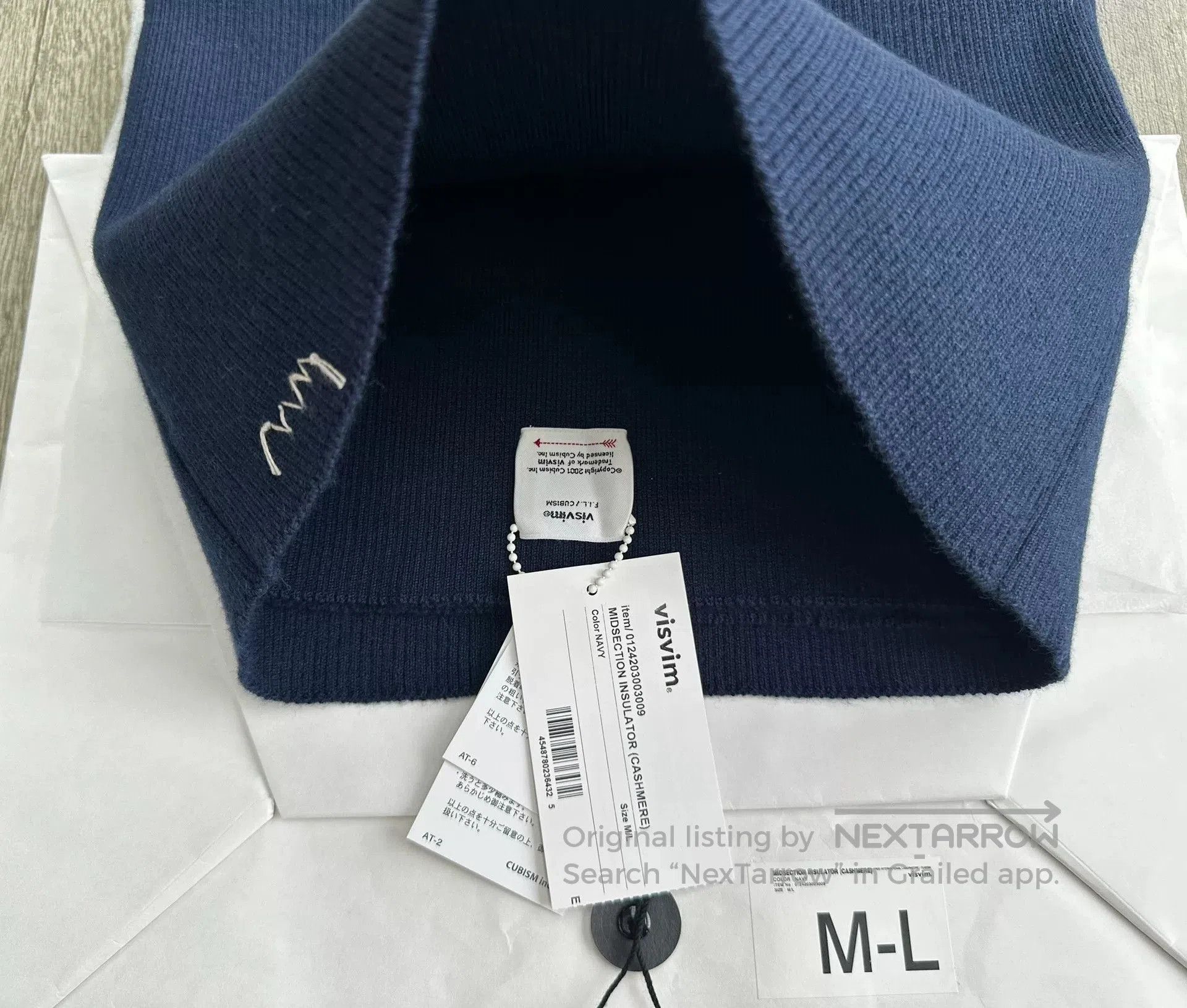 Visvim visvim cashmere insulator midsection navy blue. Size US M / EU 48-50 / 2 - 3 Thumbnail