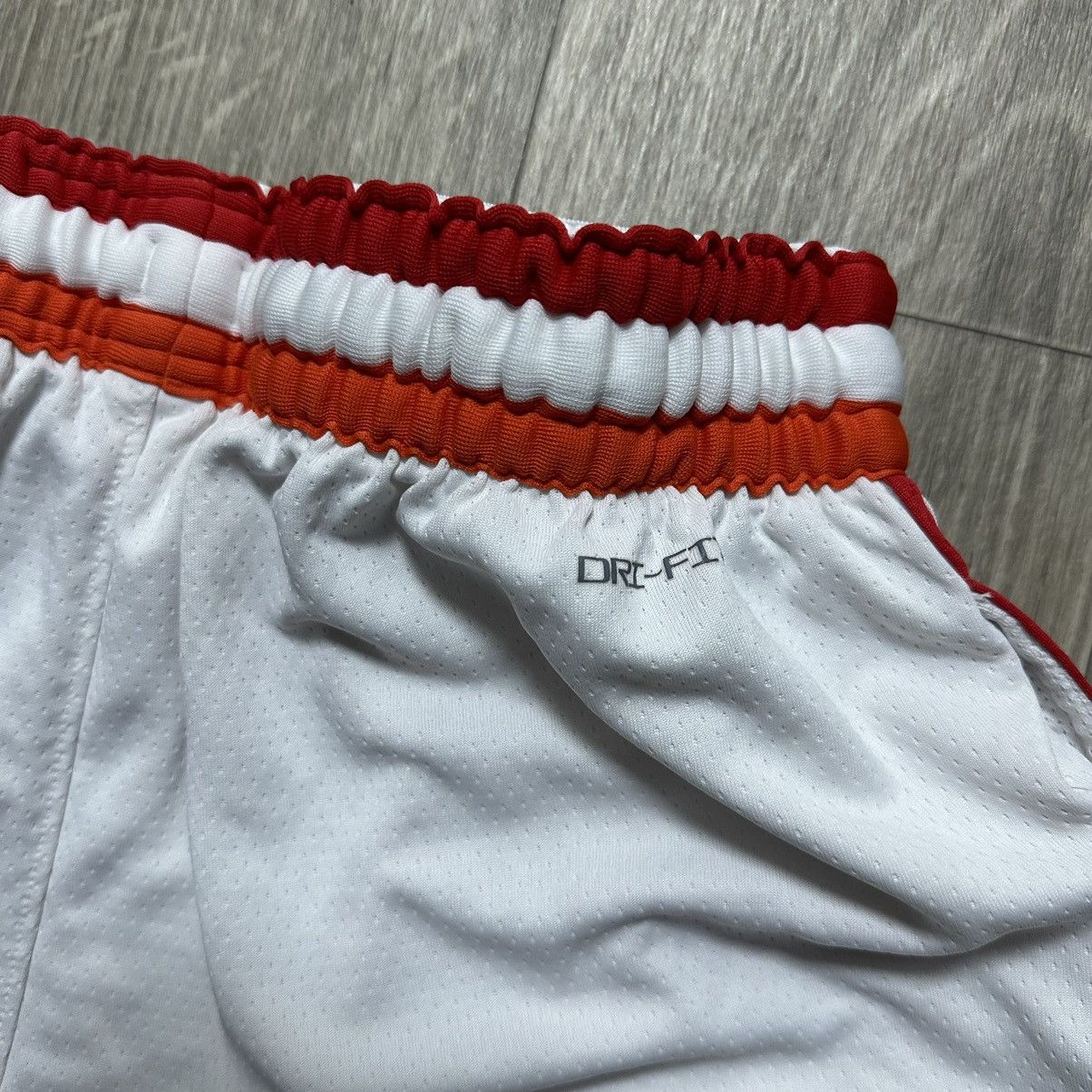 NBA × Nike Authentic Miami Heat White Shorts Size US 38 / EU 54 - 8 Thumbnail