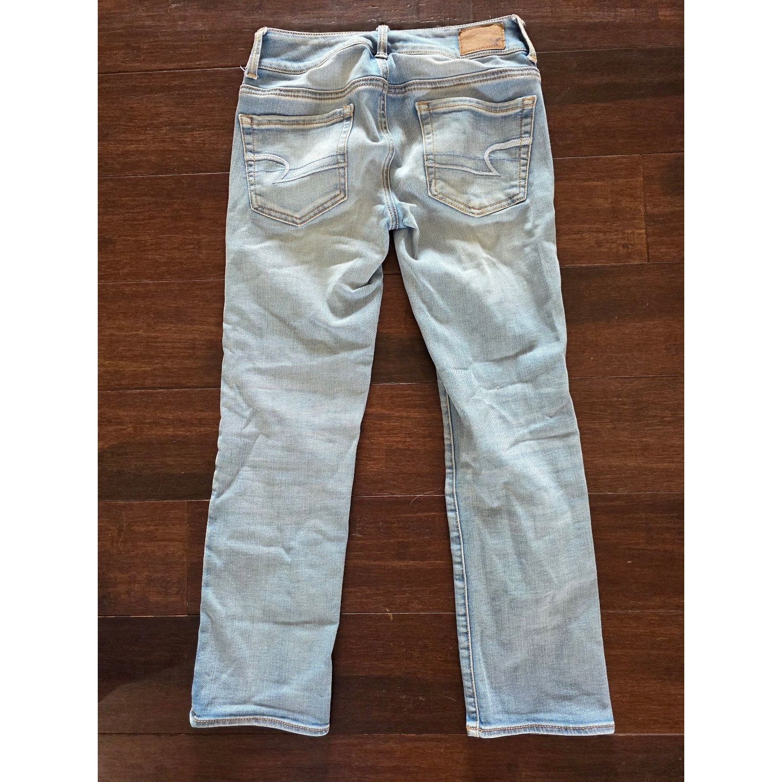American Eagle Outfitters American Eagle Super Stretch Artist Crop Blue Jeans Women's Size 26" / US 2 / IT 38 - 7 Thumbnail