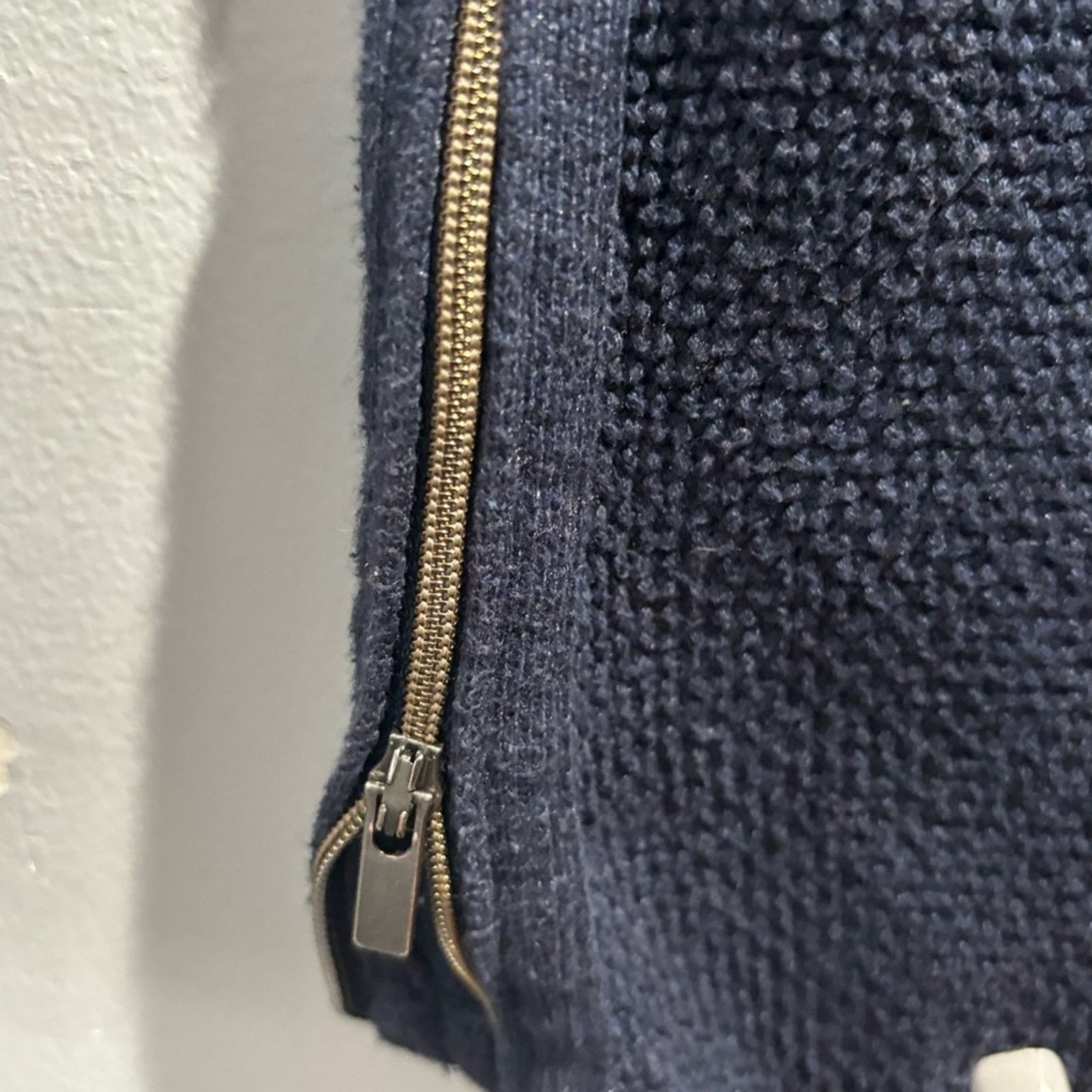 Athleta ATHLETA Blue Varsity Knit Side Zip Pullover Sweater Sz XS Size XS / US 0-2 / IT 36-38 - 7 Thumbnail