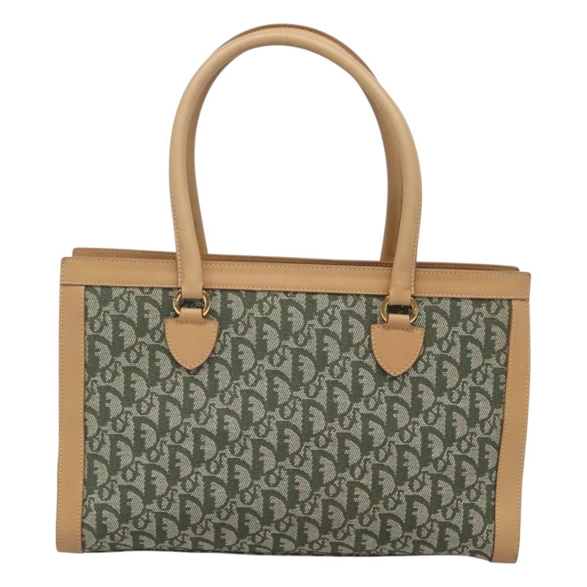 Dior DIOR Trotter Canvas Hand Bag Khaki Gold Size ONE SIZE - 3 Thumbnail