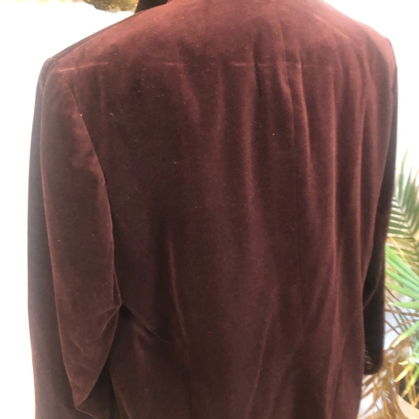 Polo Ralph Lauren Velvet blazer Jacket. Button down high neck. Size XL / US 12-14 / IT 48-50 - 9 Thumbnail