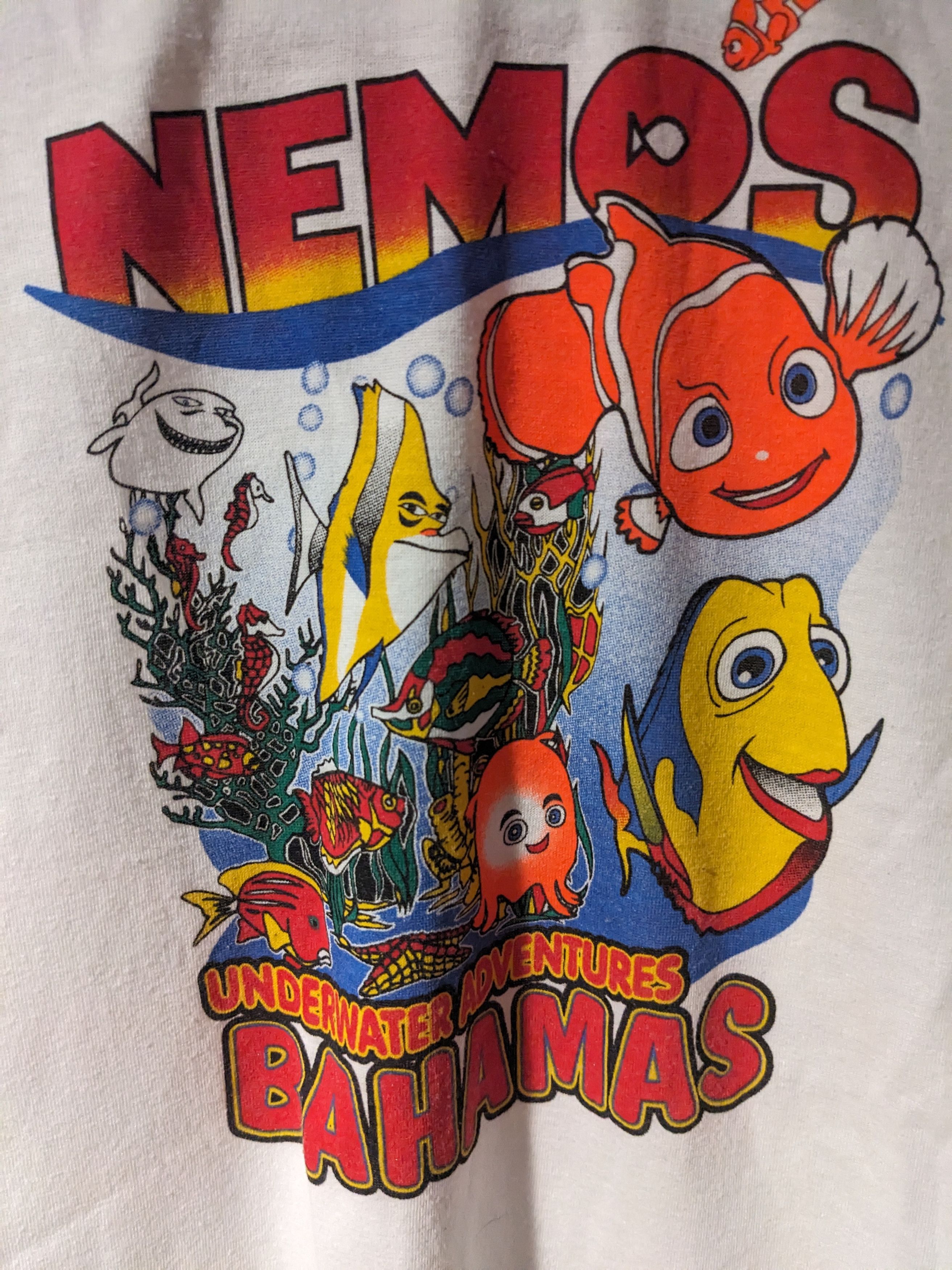 Disney × Vintage Vintage 90s Finding Nemo Underwater Youth 10-12 T-Shirt Size US M / EU 48-50 / 2 - 2 Thumbnail