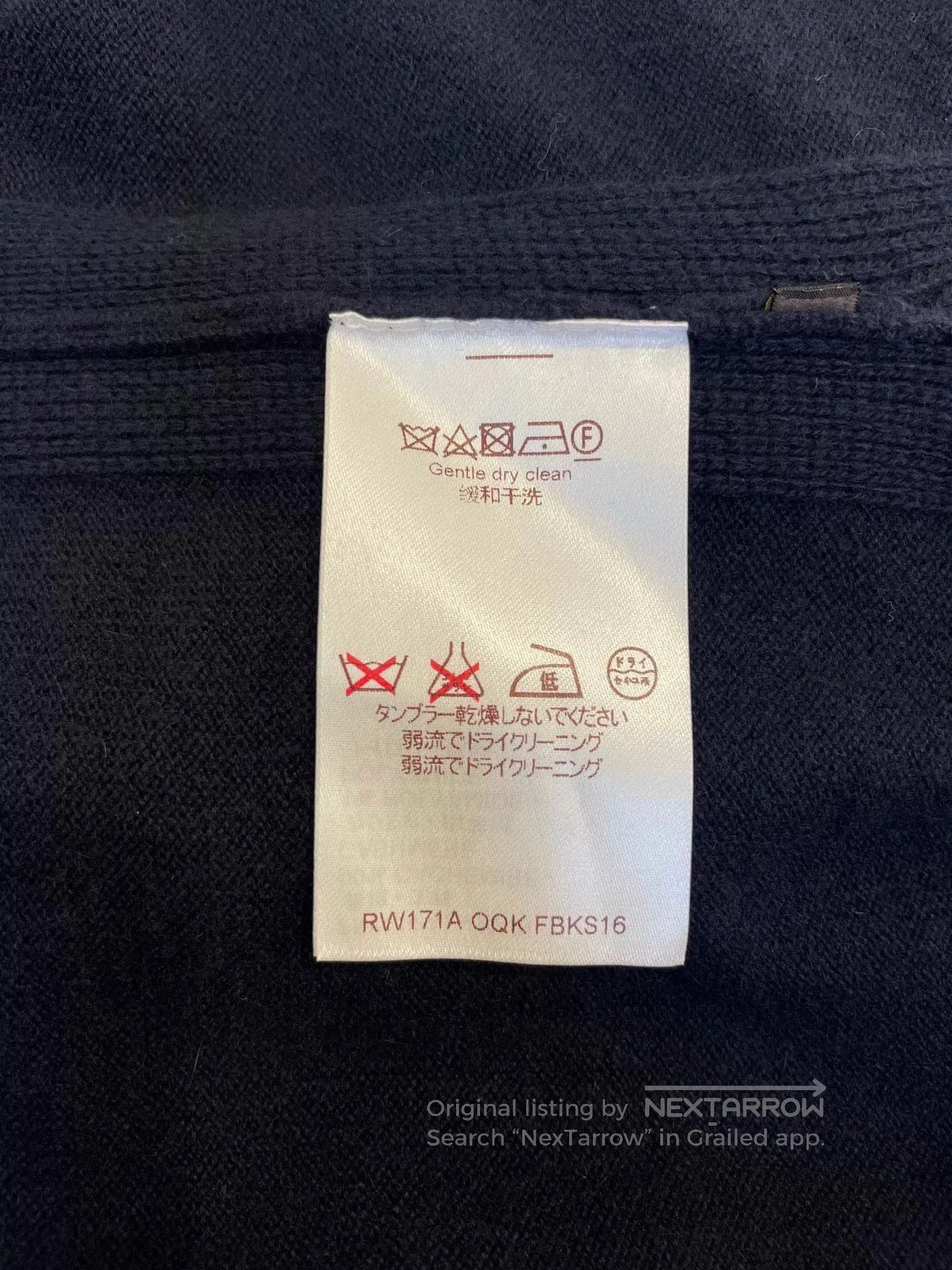 Louis Vuitton LV Navy Blue Knit Sweater. Size M / US 6-8 / IT 42-44 - 6 Thumbnail