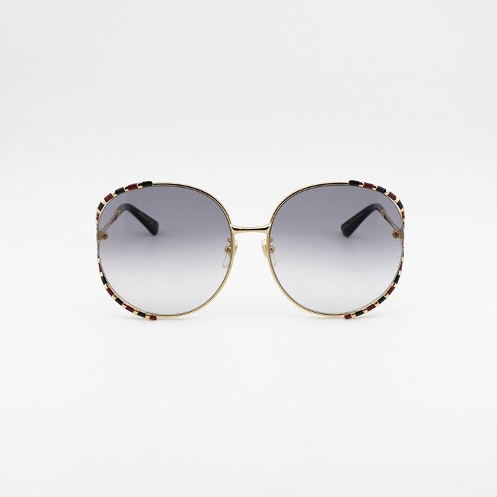 Gucci Gucci GG0595S 006 Sunglasses Gold Round Frame, Grey Gradient Size ONE SIZE - 2 Thumbnail