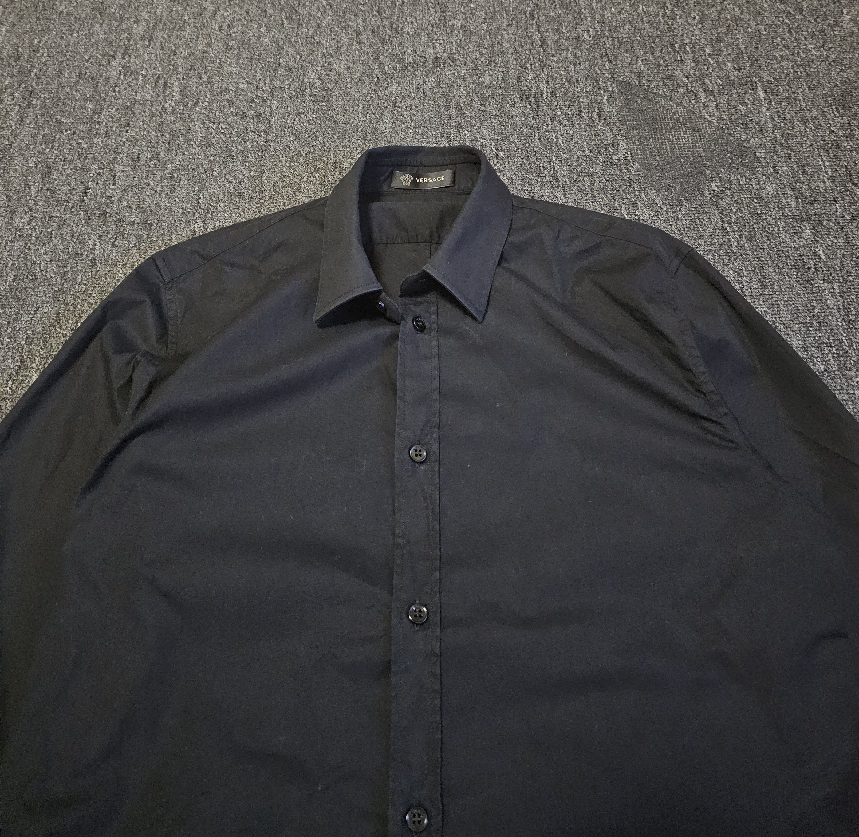 Versace Versace men's black shirts size 40 like M Size US L / EU 52-54 / 3 - 2 Thumbnail