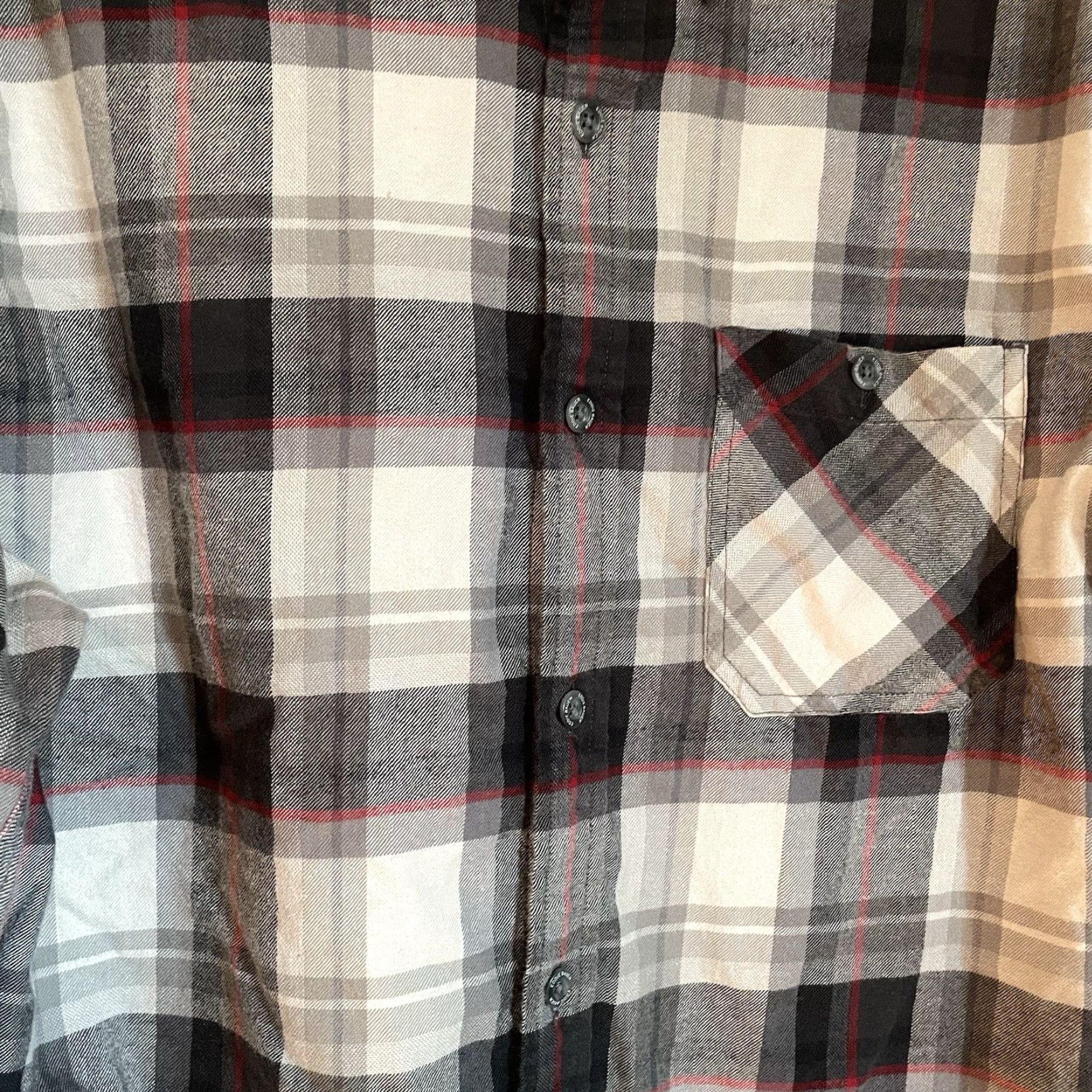 Eddie Bauer Eddie Bauer Button-Down Flannel Shirt Men's M Classic Fit Grey Plaid Soft Size US M / EU 48-50 / 2 - 2 Thumbnail