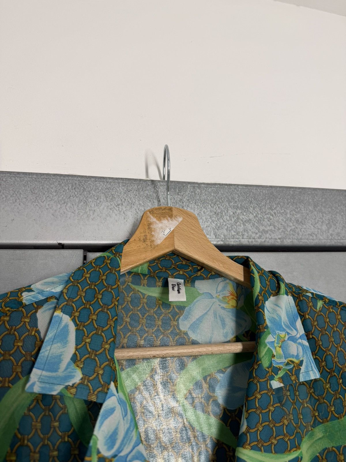 Christian Dior Monsieur Christian Dior Floral Overprinted Transparent Shirt Size L / US 10 / IT 46 - 8 Thumbnail