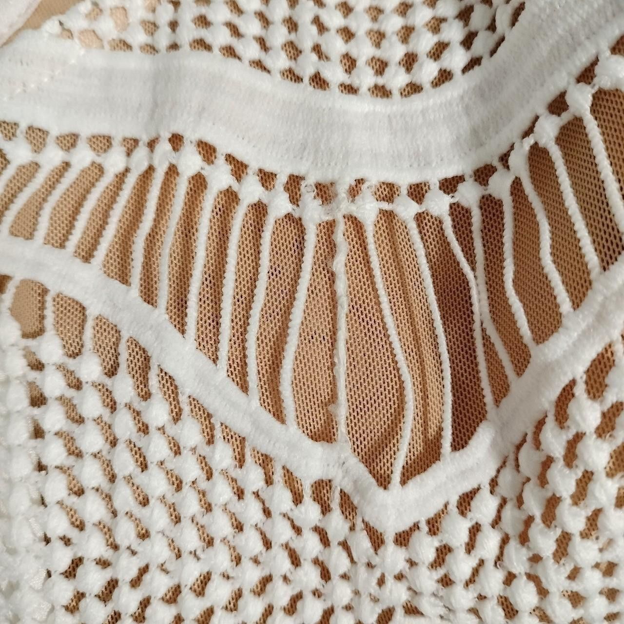 Designer Mossman Dress A Line Mini Lace Wedding Spanish Renaissance Size M / US 6-8 / IT 42-44 - 8 Thumbnail