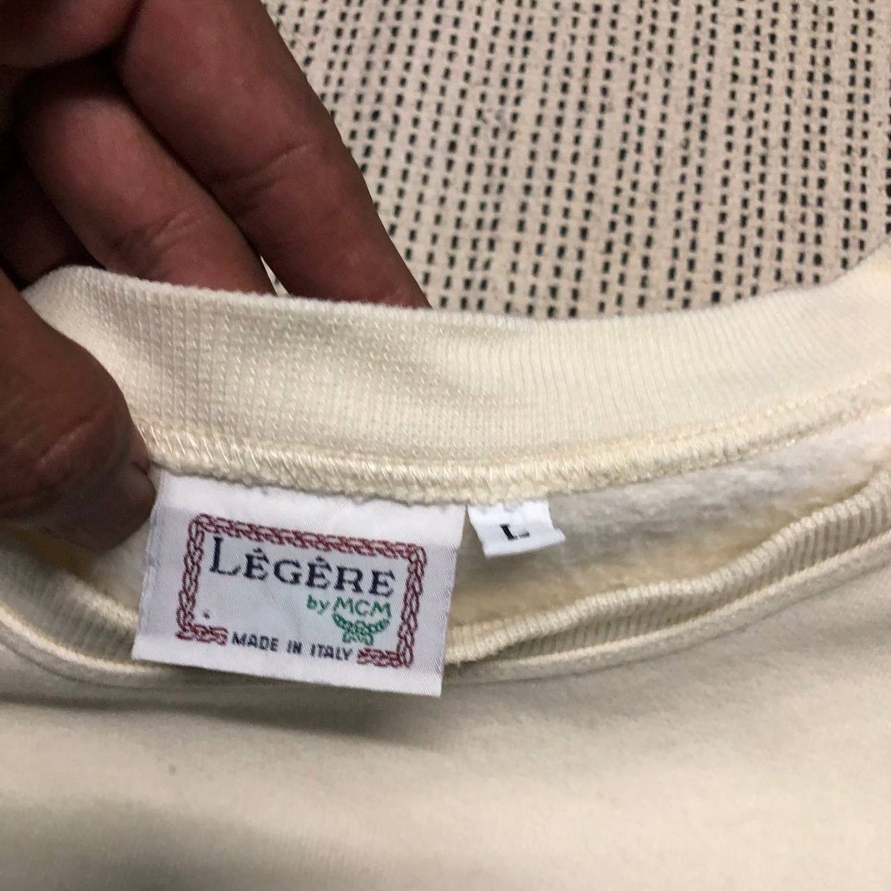 MCM VINTAGE MADE IN ITALY MCM LEGERE SPELLOUT LOGO SWEATSHIRT Size US L / EU 52-54 / 3 - 5 Thumbnail