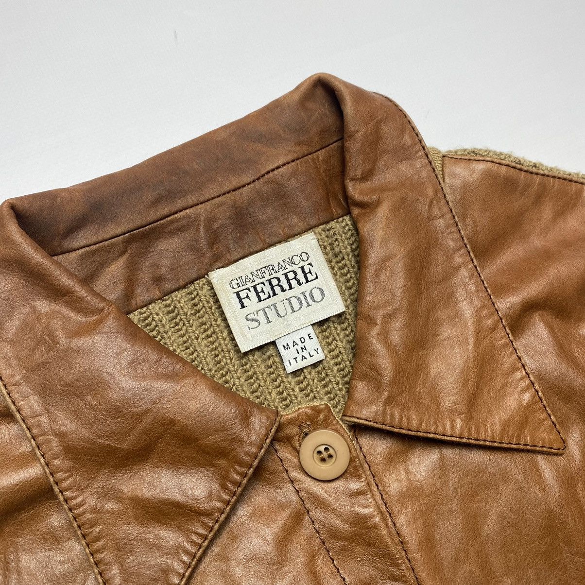 Gianfranco Ferre Leather Vintage Jacket