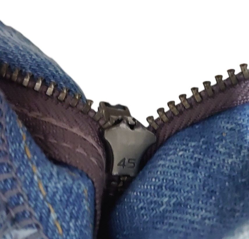 N.Hoolywood N.HOOLYWOOD Trompe L'oeil Patchwork Denim Jeans Size US 31 - 9 Thumbnail