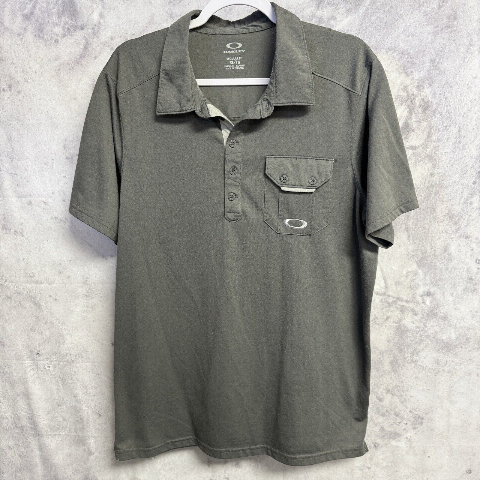 Oakley Oakley Polo Shirt Mens XL Gray Short Sleeve Casual Size US XL / EU 56 / 4 - 1 Thumbnail