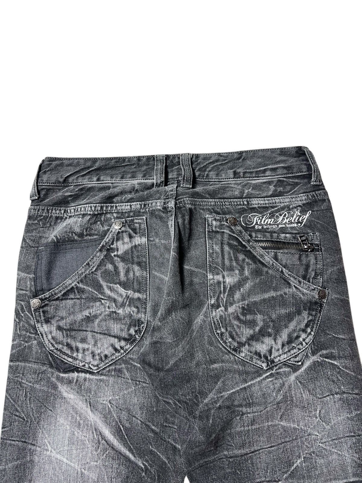 Japanese Brand Vintage Wild Life Studded Mudwashed Lightning Pants Size US 30 / EU 46 - 8 Thumbnail