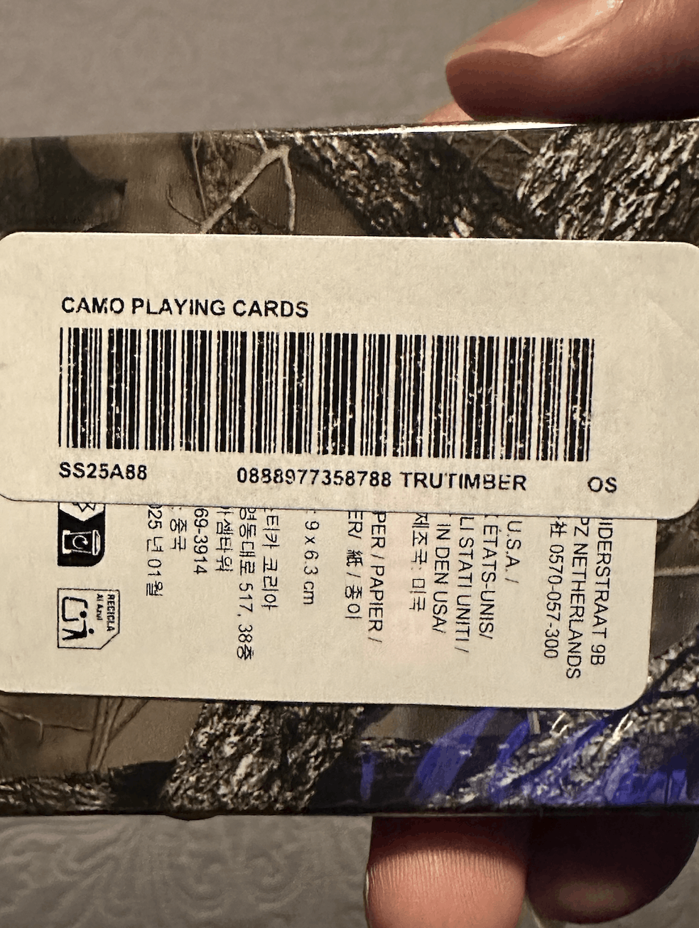 Supreme NWT Supreme Camo Playing Cards Size ONE SIZE - 5 Thumbnail