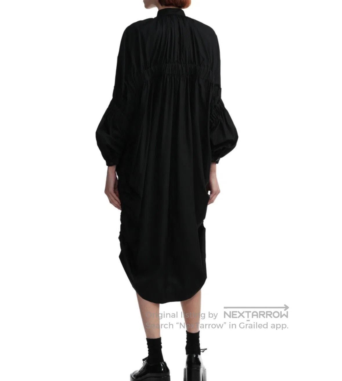 Noir Kei Ninomiya black ruched button. Size M / US 6-8 / IT 42-44 - 7 Thumbnail