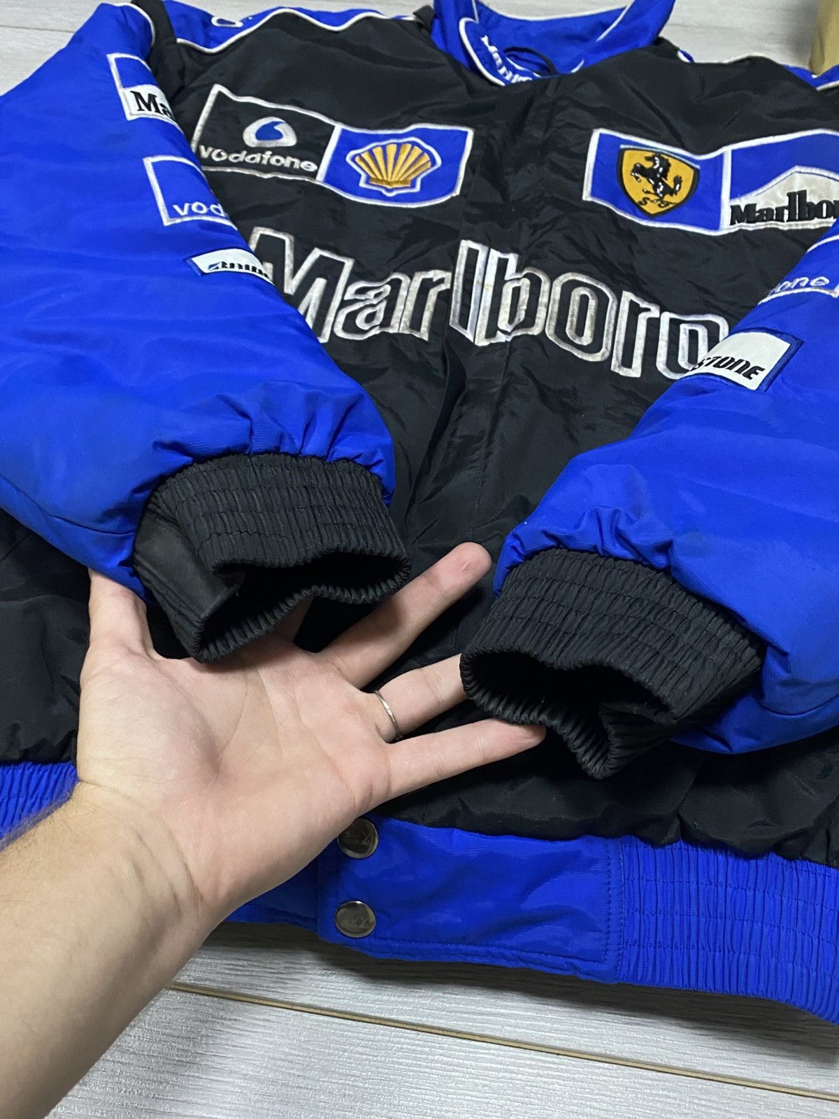 Marlboro Ferrari Marlboro shell Vodafone vintage racing bomber jacket Size US XL / EU 56 / 4 - 9 Thumbnail