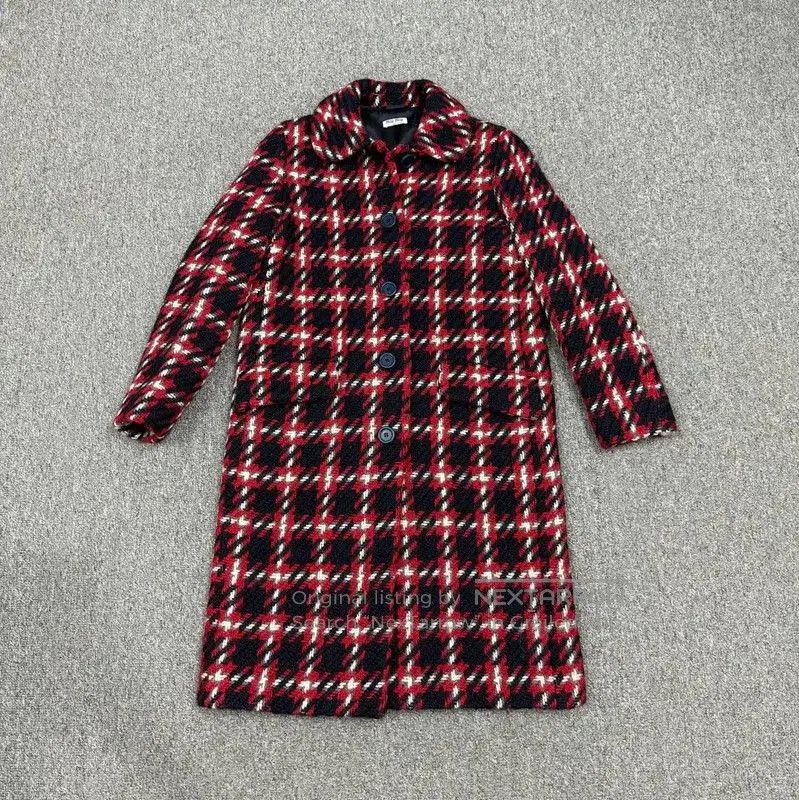 Miu Miu Miu Miu Multicolor Wool Women's Coat . Size S / US 4 / IT 40 - 1 Thumbnail
