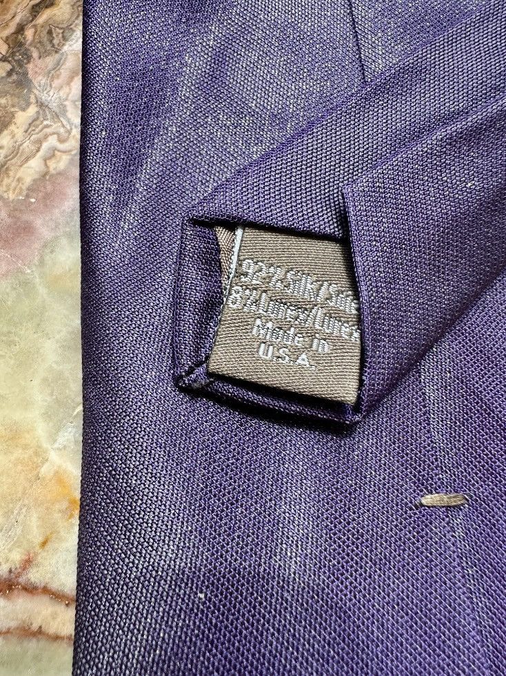Calvin Klein VINTAGE Y2K 2000s CALVIN KLEIN MENS NECKTIE METALLIC PURPLE Size ONE SIZE - 5 Thumbnail