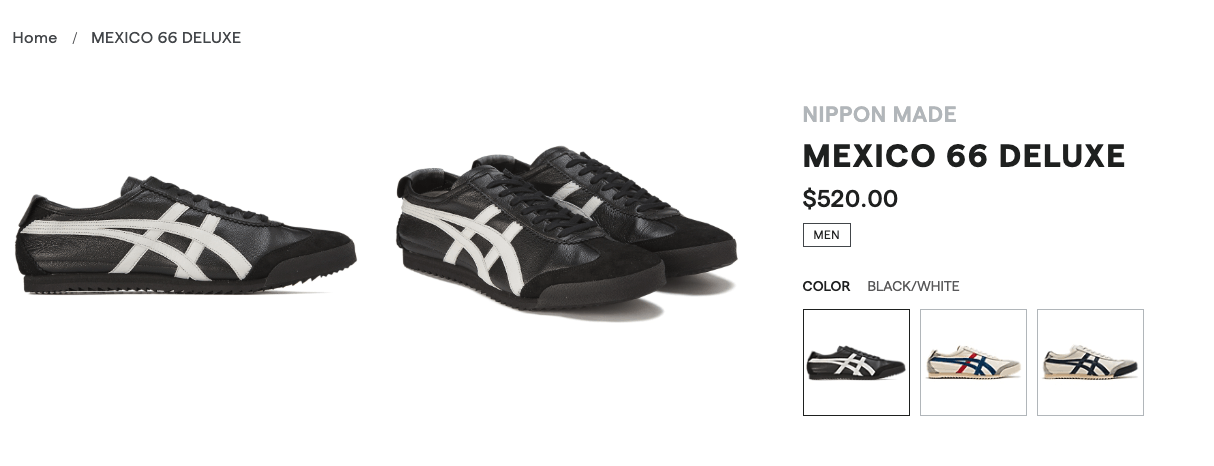 Onitsuka Tiger Onitsuka Tiger Nippon Made Mexico 66 Black White Size US 8 / EU 41 - 6 Thumbnail