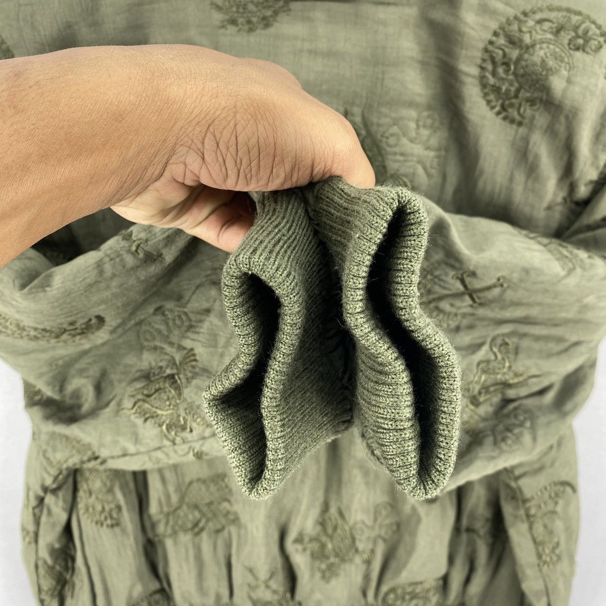 Japanese Brand Vintage Double Collar Embroidery Pattern Coat Jacket Size S / US 4 / IT 40 - 8 Thumbnail