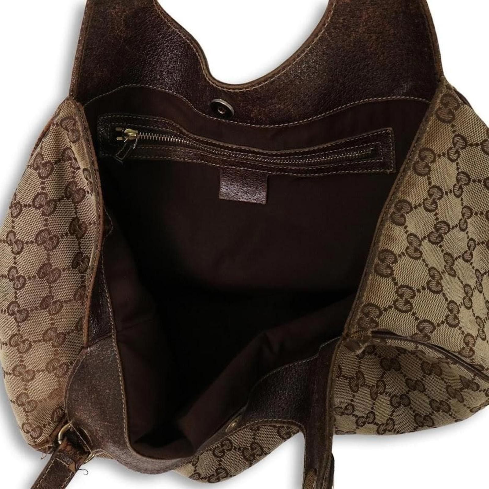 Gucci Gucci - Brown Canvas Shoulder Bag Size ONE SIZE - 7 Thumbnail