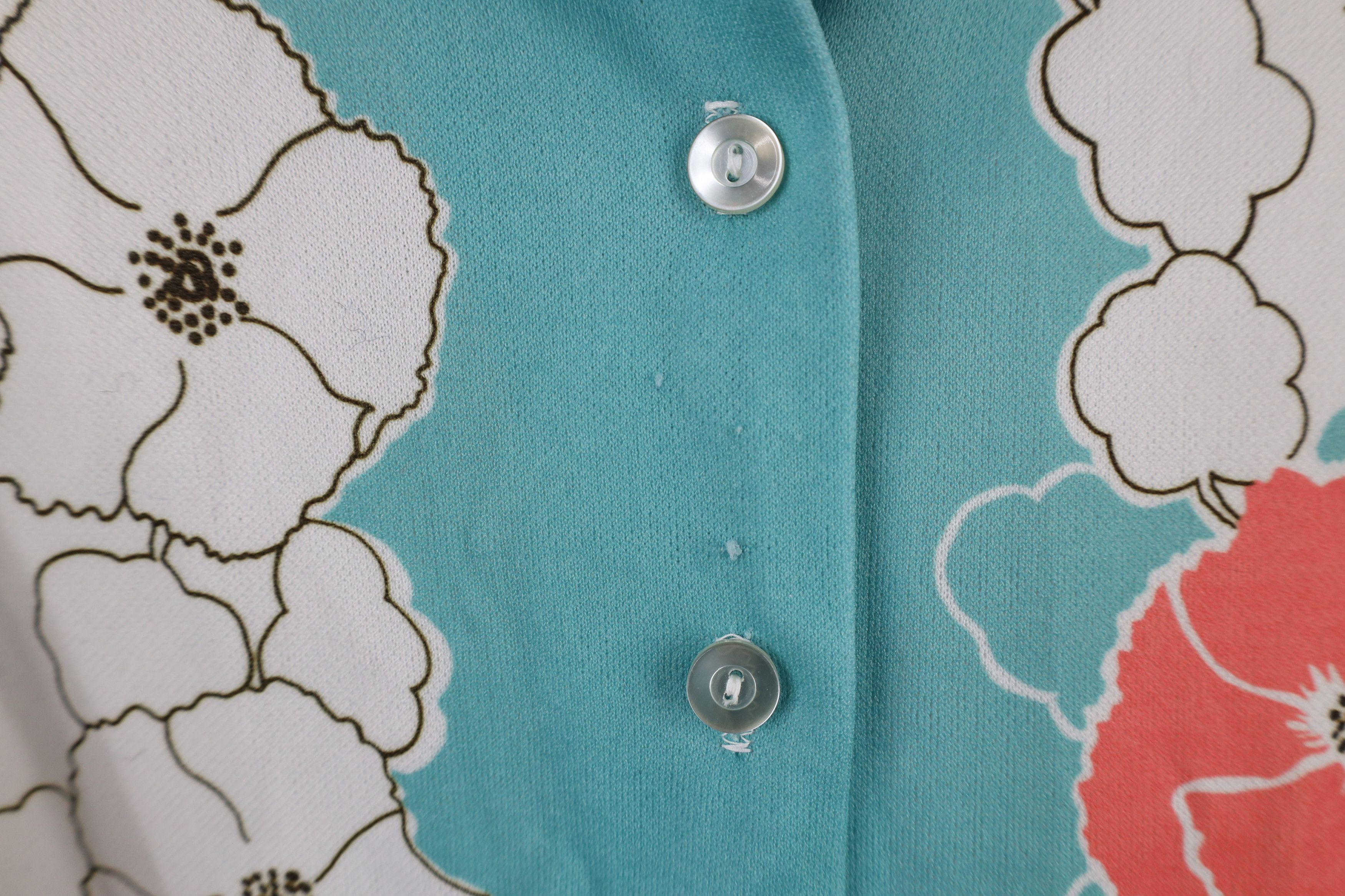 Vintage Vintage 70s Mid Century Modern MCM Short Sleeve Button Shirt Size L / US 10 / IT 46 - 4 Thumbnail