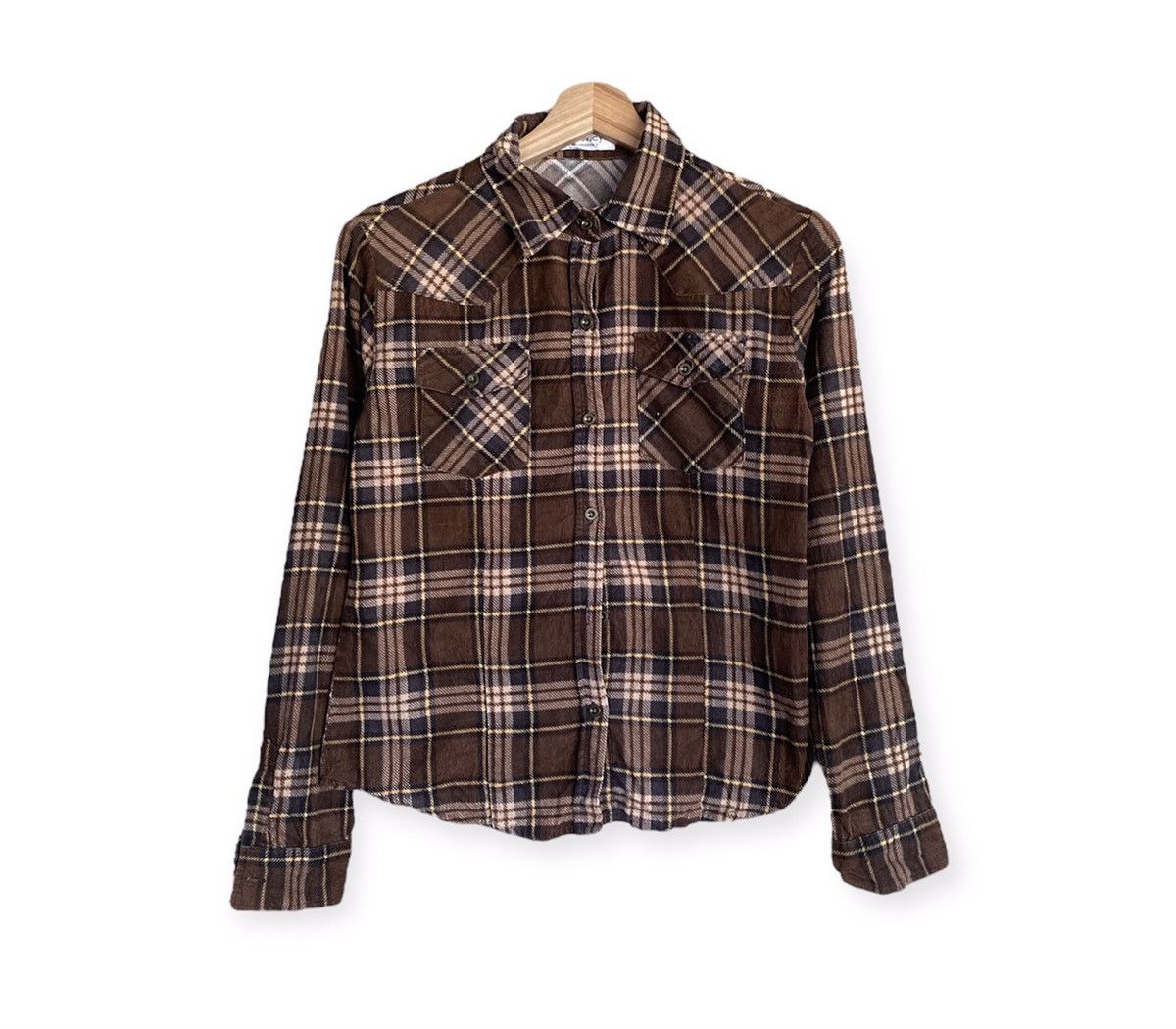Flannel × Japanese Brand Japanese Brand J Honey Plaid Tartan Flannel Shirt Size XS / US 0-2 / IT 36-38 - 1 Thumbnail