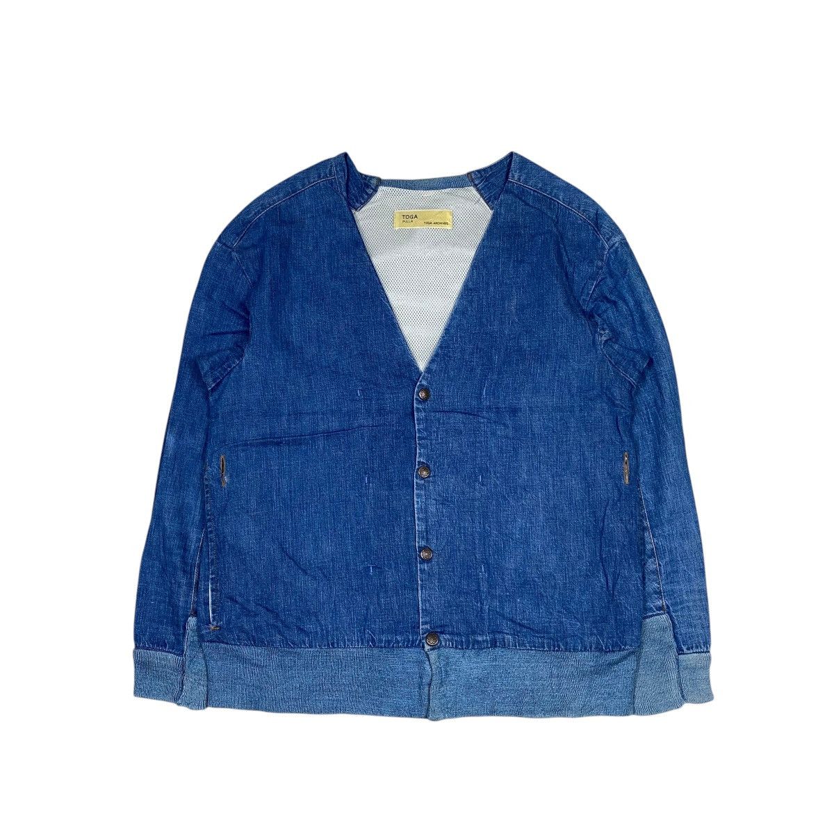 Designer × Japanese Brand × Toga Pulla Toga Pulla Archives Denim Cardigan Size US S / EU 44-46 / 1 - 1 Thumbnail