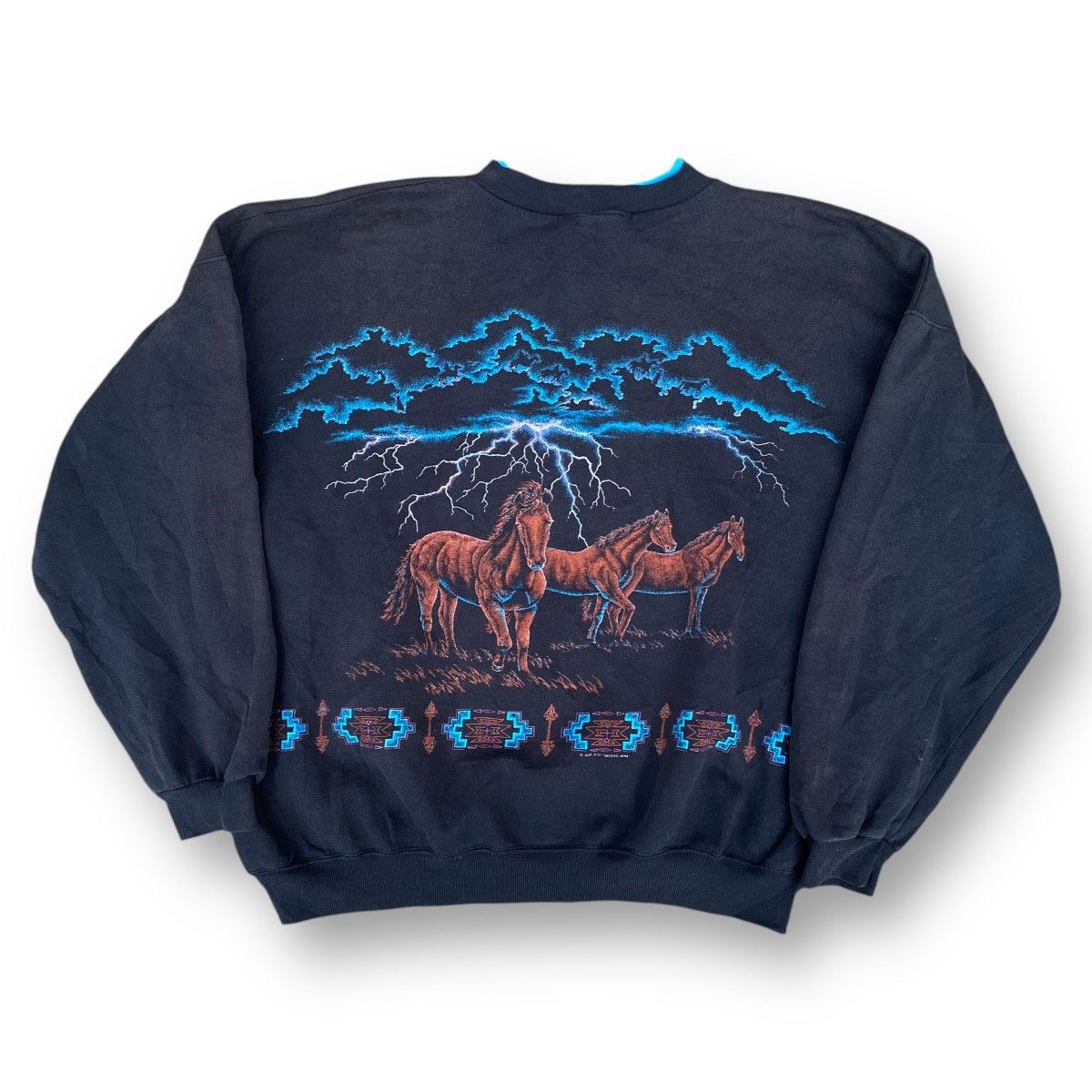Habitat × Vintage Vintage 90’s Habitat Wild Animal Sweatshirt. #E4 Size US XXL / EU 58 / 5 - 5 Thumbnail