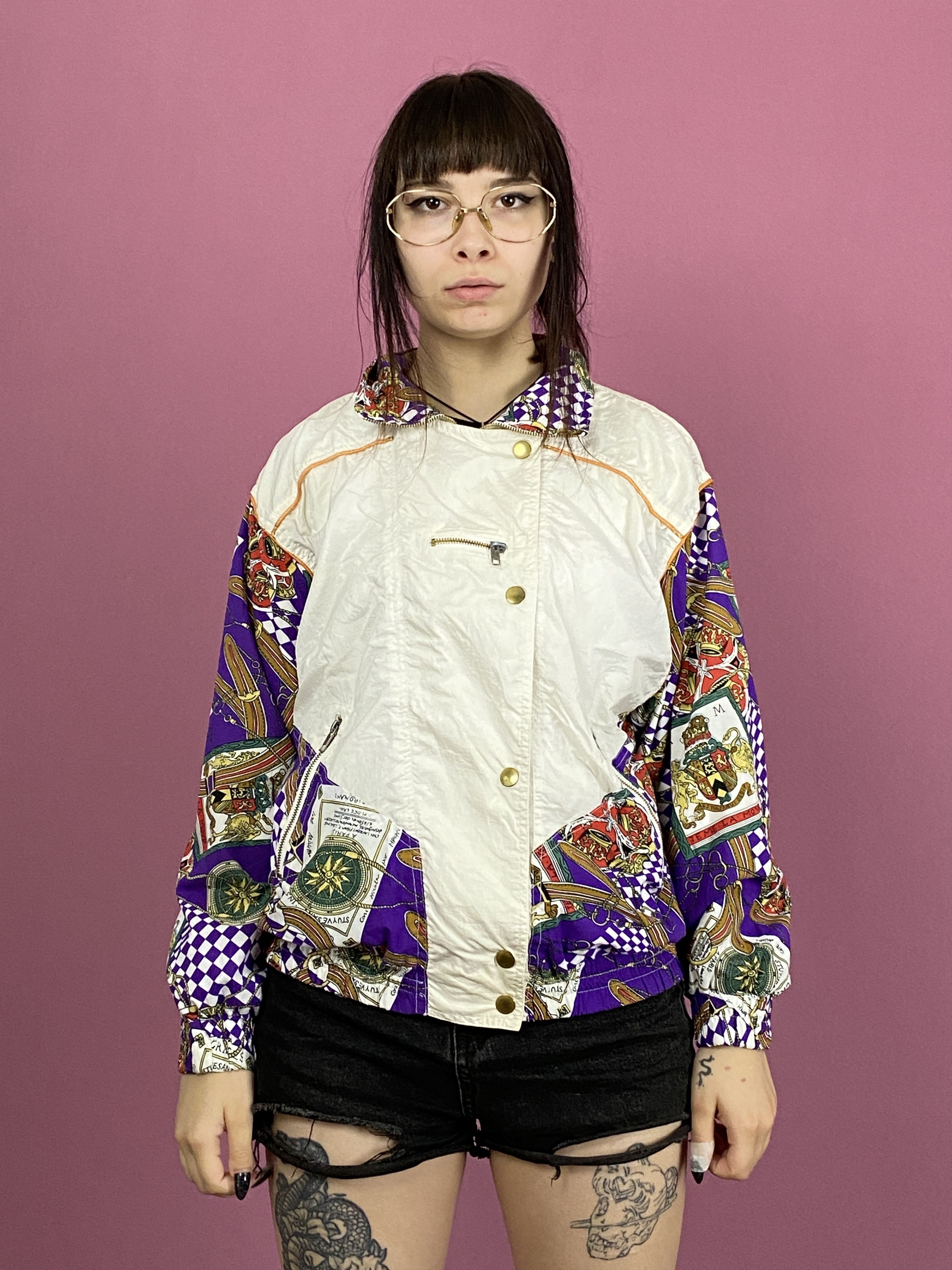 Vintage 90s Vintage Women's Windbreaker Jacket - M Size S / US 4 / IT 40 - 1 Thumbnail