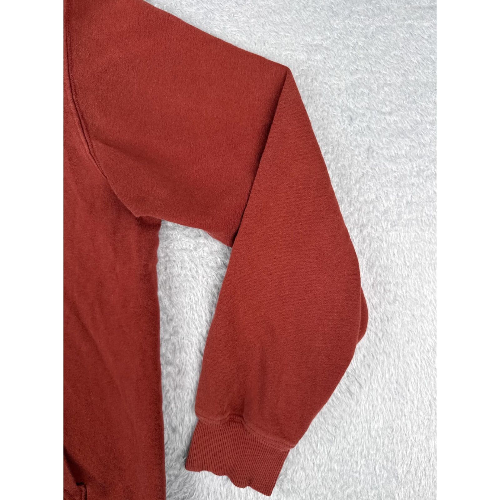 The North Face VINTAGE The North Face Hoodie Men M Red Pullover Jersey Jersey Fabric Logo Cr ow Neck Zip Pockets 90s Sports Theme Mens Size US M / EU 48-50 / 2 - 2 Thumbnail