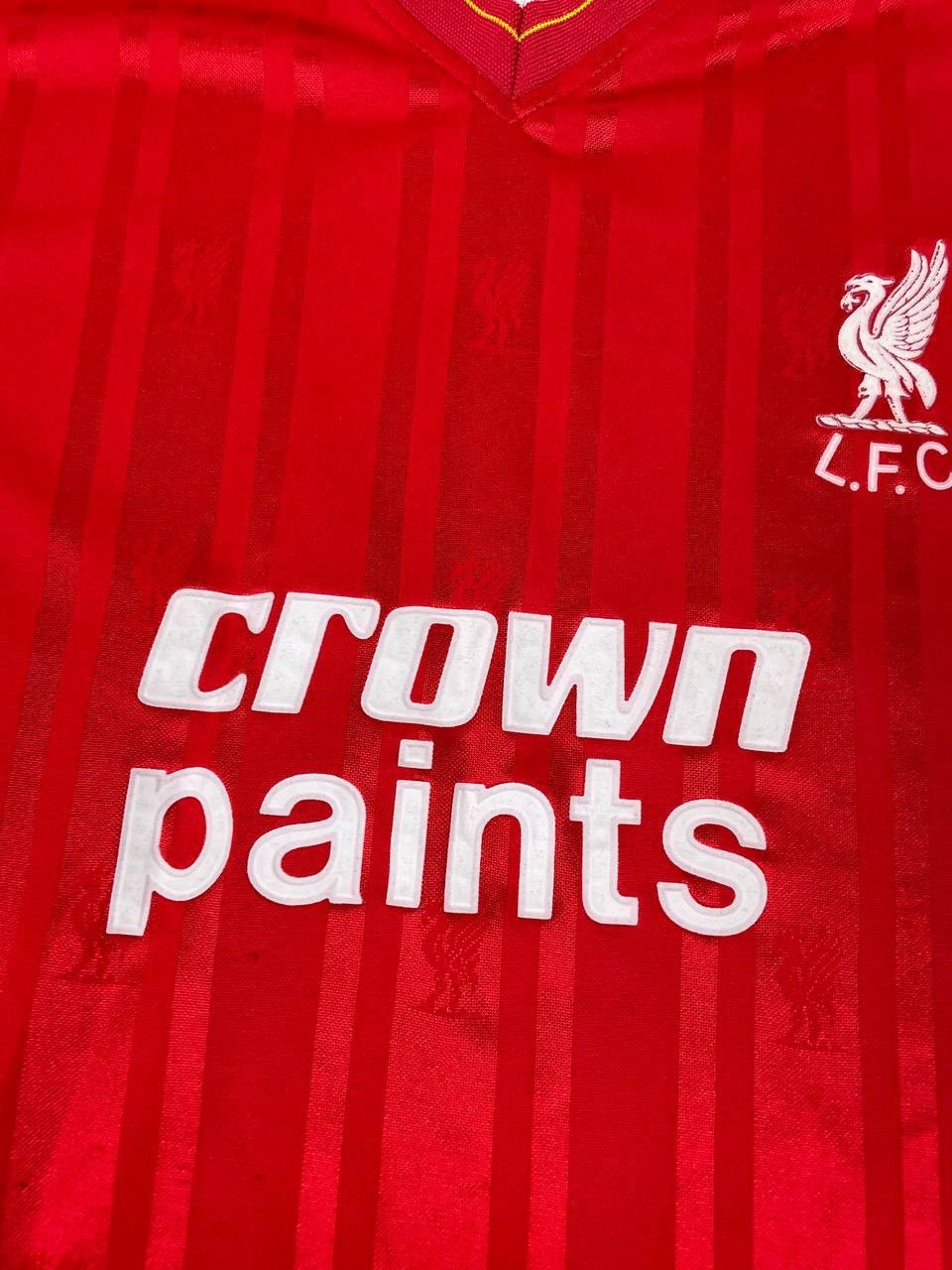 Vintage Score Draw Liverpool 1986 1987 Home Shirt Retro Jersey Size US M / EU 48-50 / 2 - 5 Thumbnail