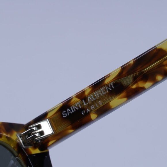 Saint Laurent Paris Saint Laurent SL1 010 Sunglasses Havana/Black Square Frame Size ONE SIZE - 9 Thumbnail