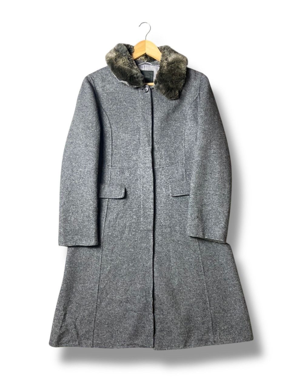 Designer × Japanese Brand × Vintage PEYTON PLACE Brand Fur Collared Long Coat (127) Size US XXS / EU 40 - 1 Thumbnail