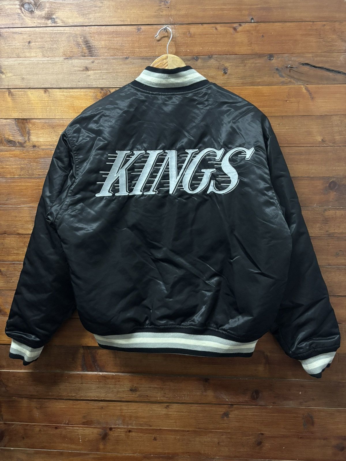 NHL Vintage 90s stater los angeles king reversible satin jacket Size US L / EU 52-54 / 3 - 3 Thumbnail