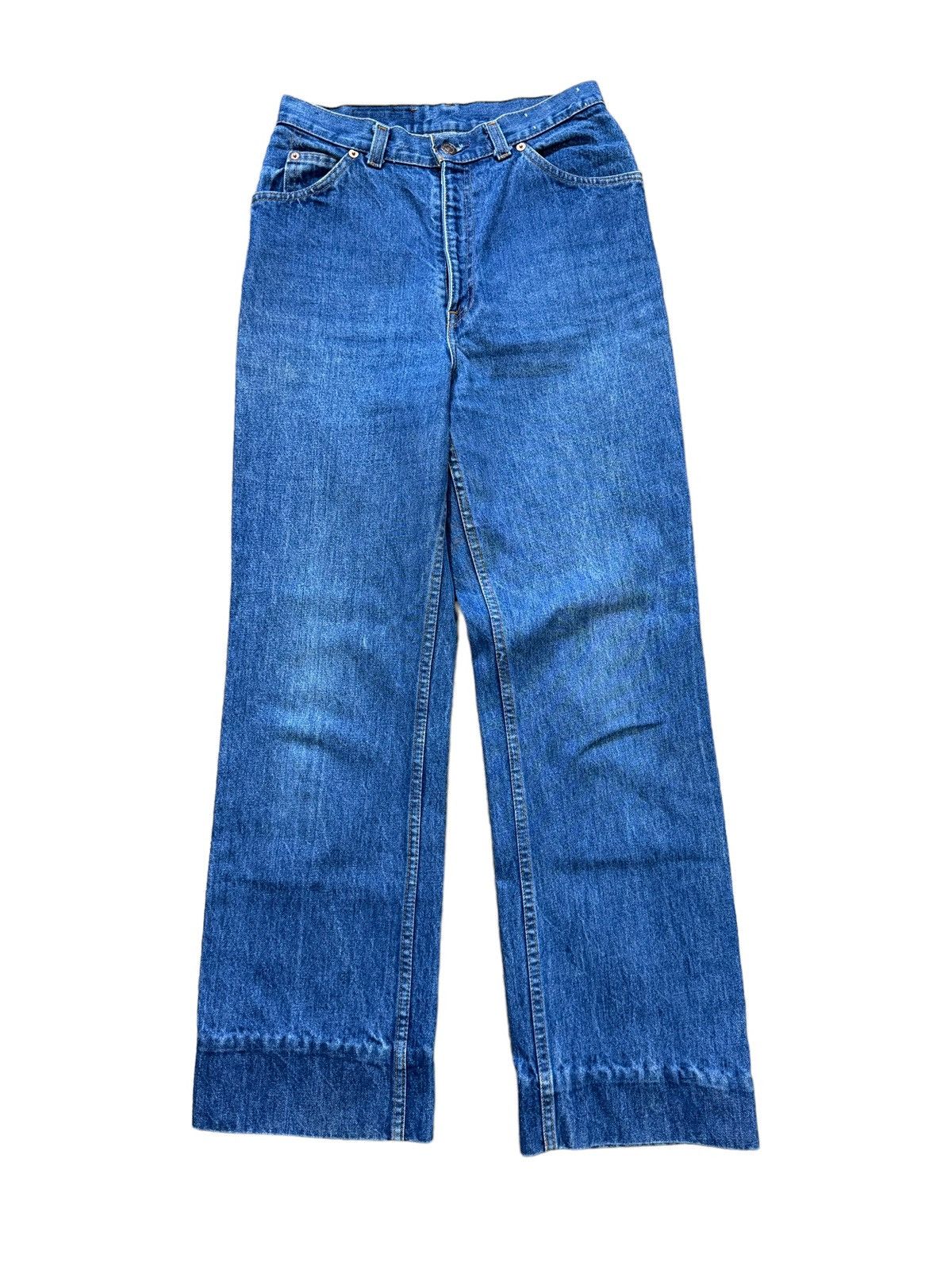 image of Levis x Made In USA 70's Levi’S 210 Orange Tab Denim in Blue, Women's (Size 28)