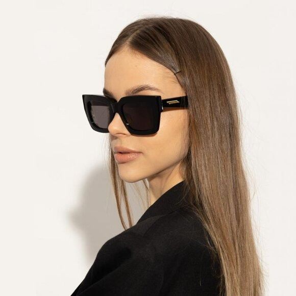 Bottega Veneta 🕶️ New Bottega Veneta BV1212S 001 Sunglasses - Black Frame Size ONE SIZE - 1 Thumbnail