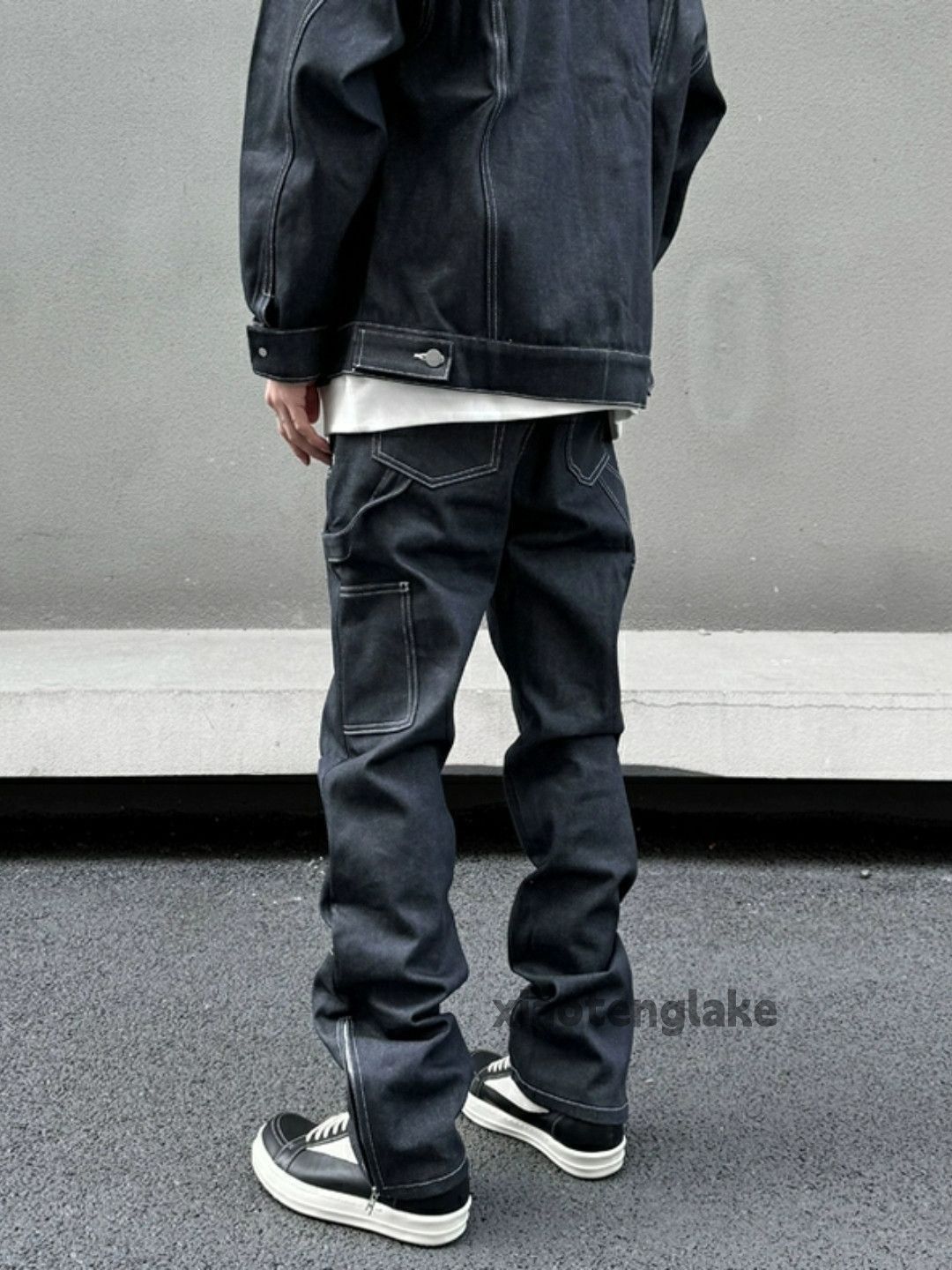 Designer × Jean × Vintage Zipper utility military outdoor tactical hiphop cargo jeans Size US 34 / EU 50 - 6 Thumbnail