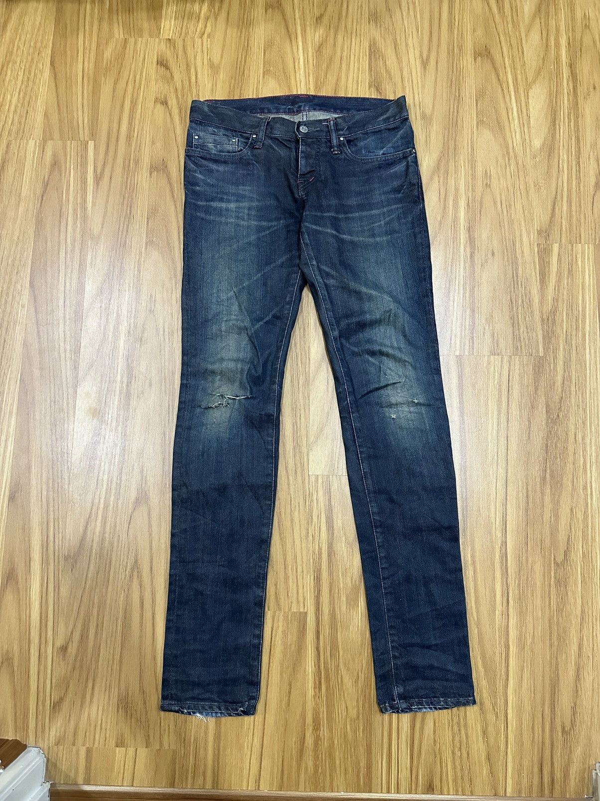 Hysteric Glamour Hysteric Glamour Waxed Distressed Knee Denim Size US 28 / EU 44 - 5 Thumbnail