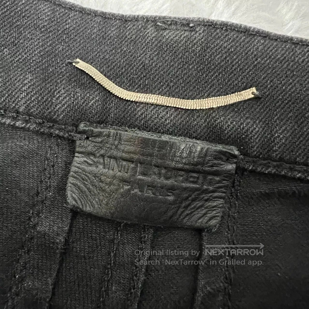 Saint Laurent Paris saint laurent black washed denim pants. Size US 29 - 3 Thumbnail