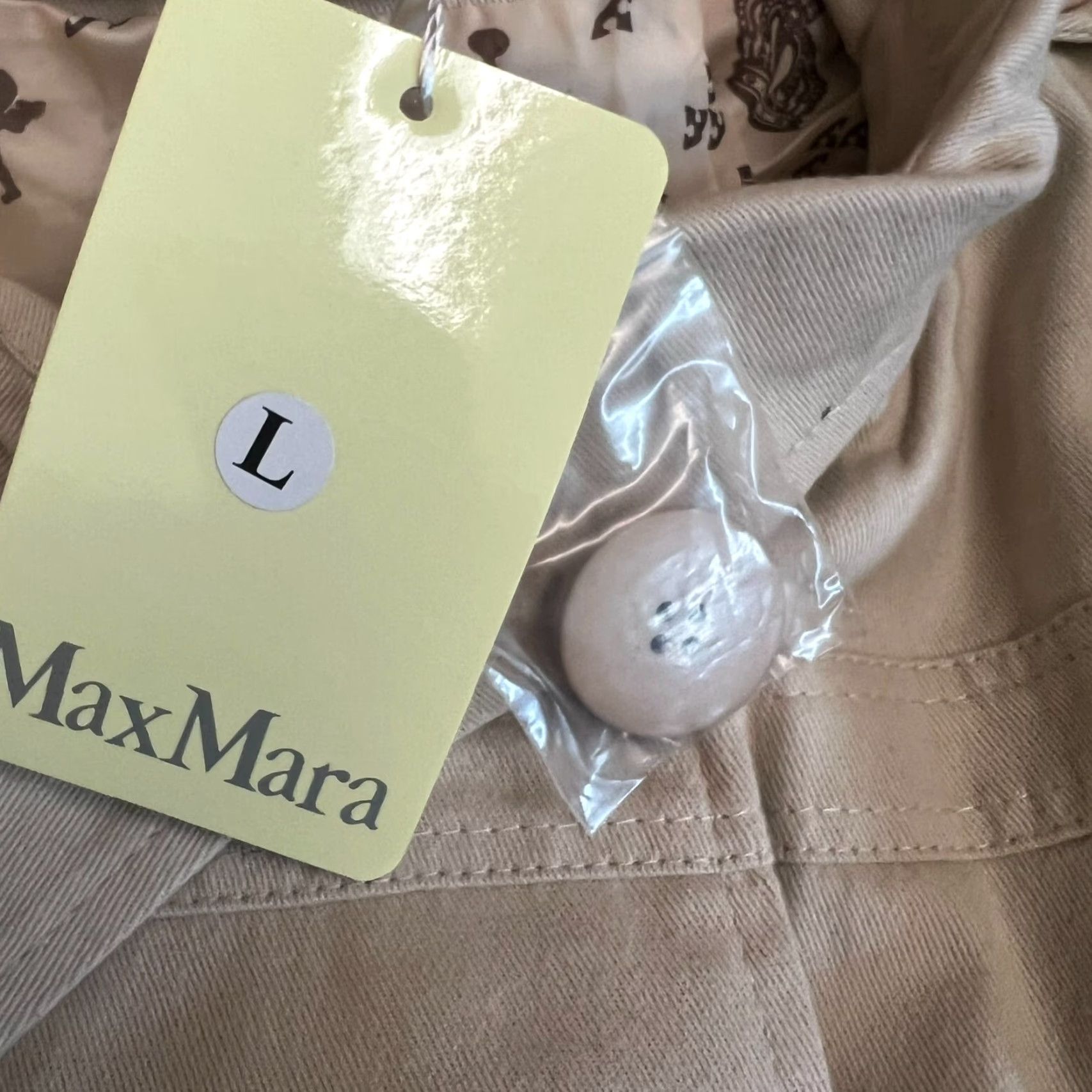 Max Mara Max Mara Coat Trench Jr Size L Tan Teens Womens Size L / US 10 / IT 46 - 6 Thumbnail