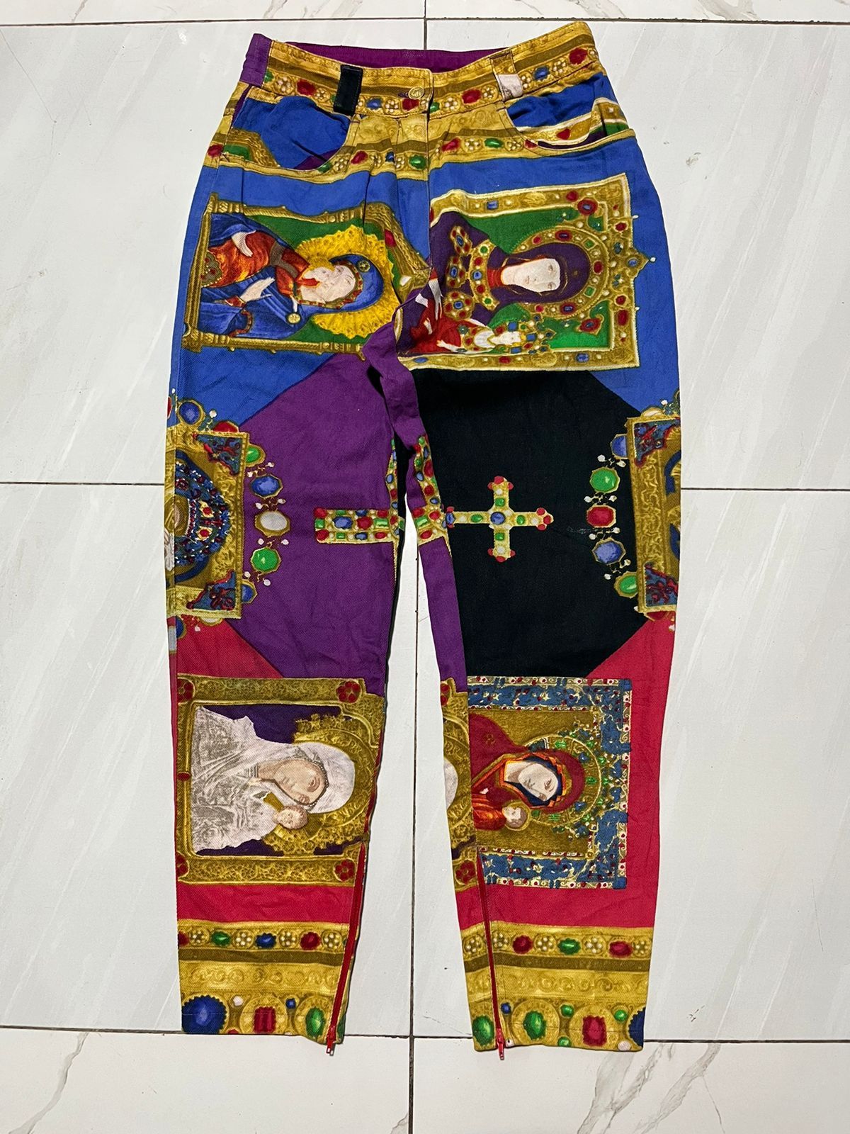 Vintage Gianni Versace Couture All Over Print Pants