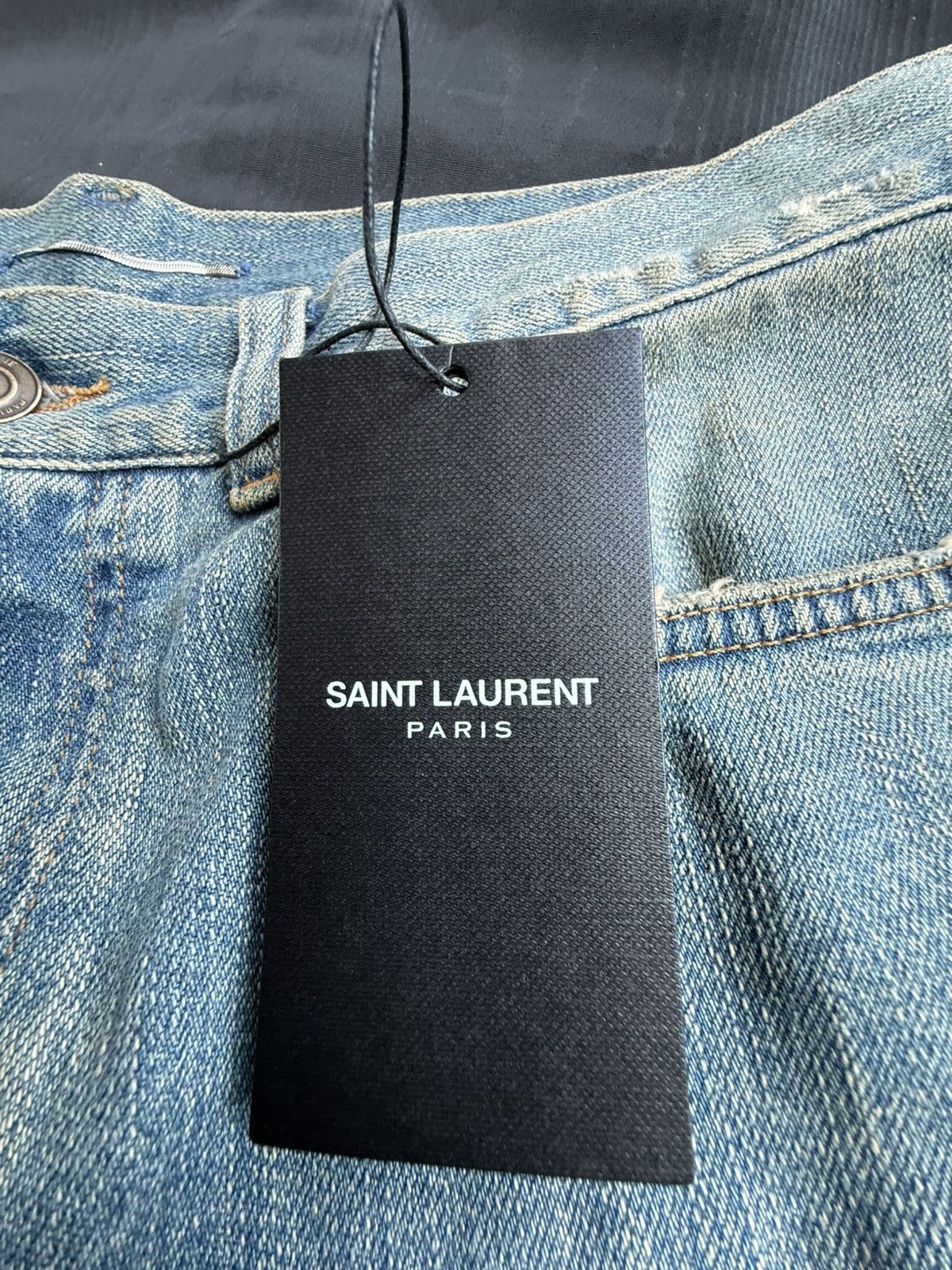 Saint Laurent Paris Holy Grail SS15 Saint Laurent Lenny Kravitz crash rip jeans Size US 31 - 23 Thumbnail