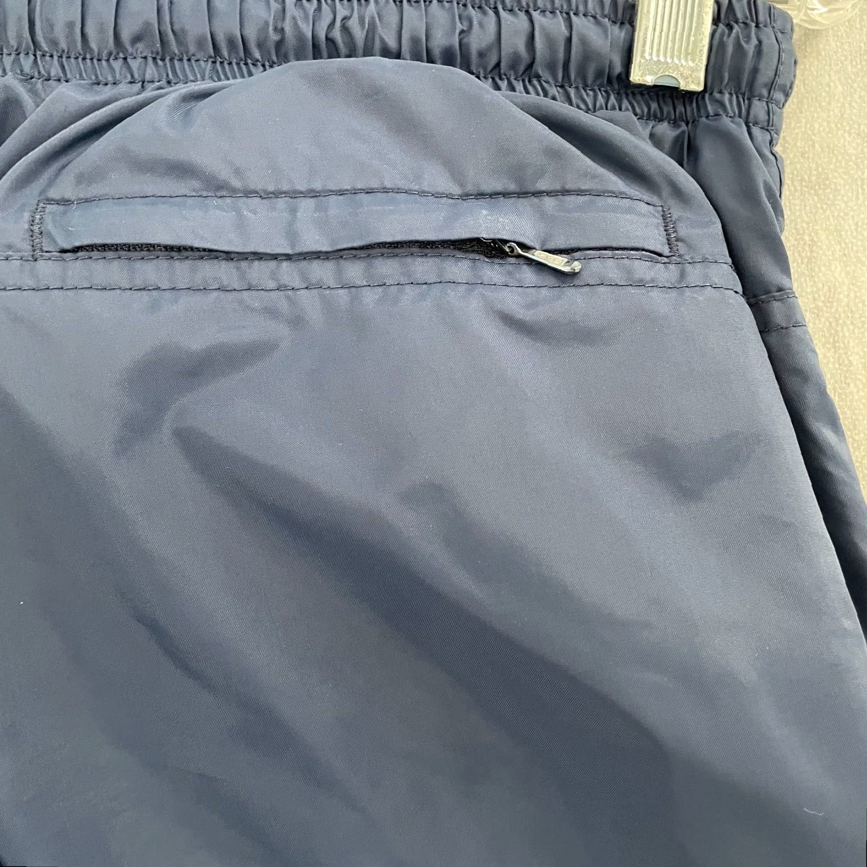 Nike VINTAGE Nike Pants Adult Medium Blue Lined Jogger Pockets Swoosh Logo Mens M 90s Size US 31 - 6 Thumbnail