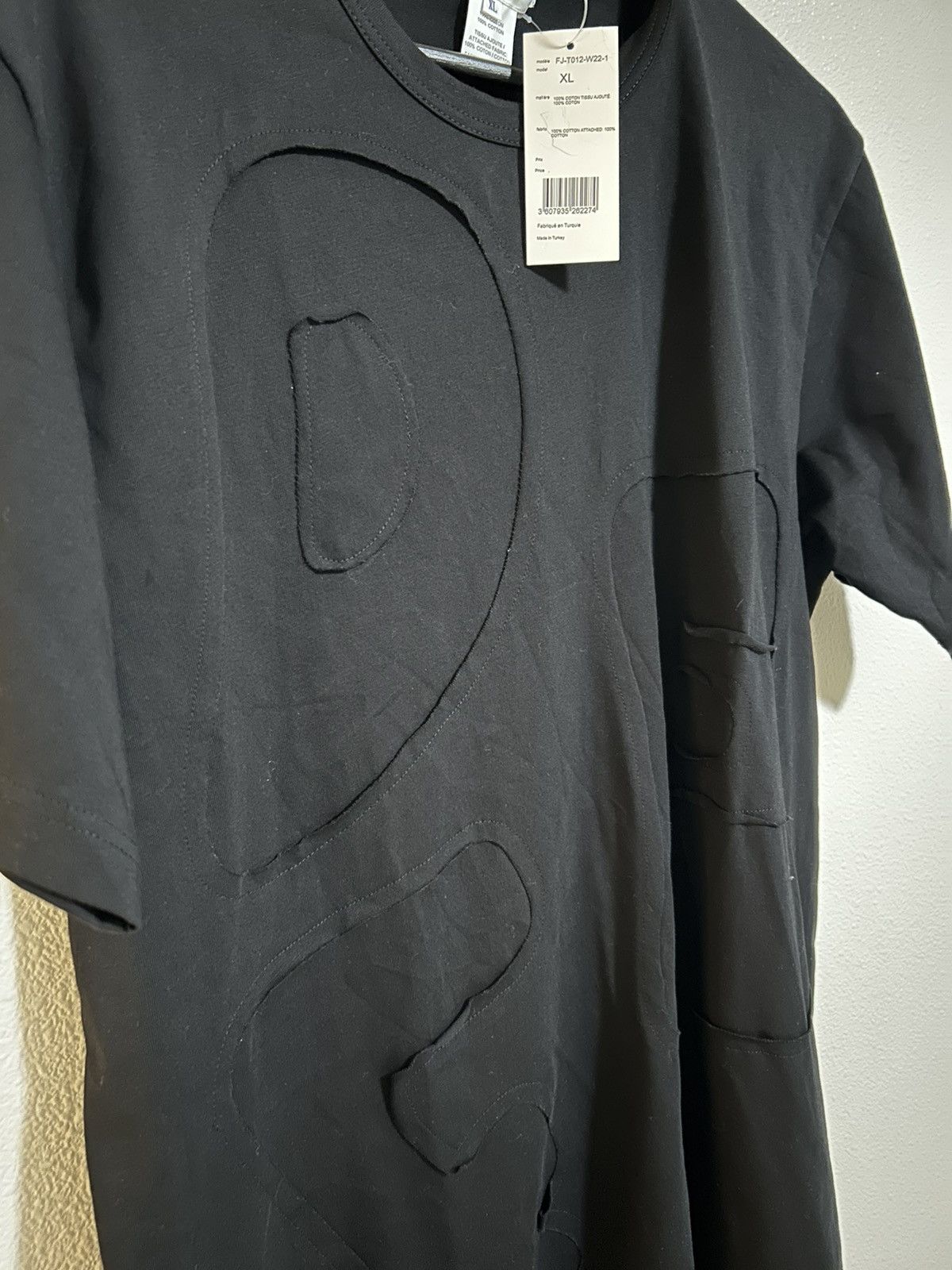 Comme des Garcons SHIRT Comme Des Garçons Shirt Patch Detail Men's Knit T-Shirt Size US XL / EU 56 / 4 - 4 Thumbnail