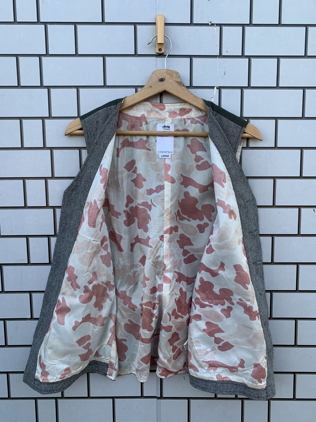 Stussy Vintage Stussy Camo Vest Size US L / EU 52-54 / 3 - 4 Thumbnail