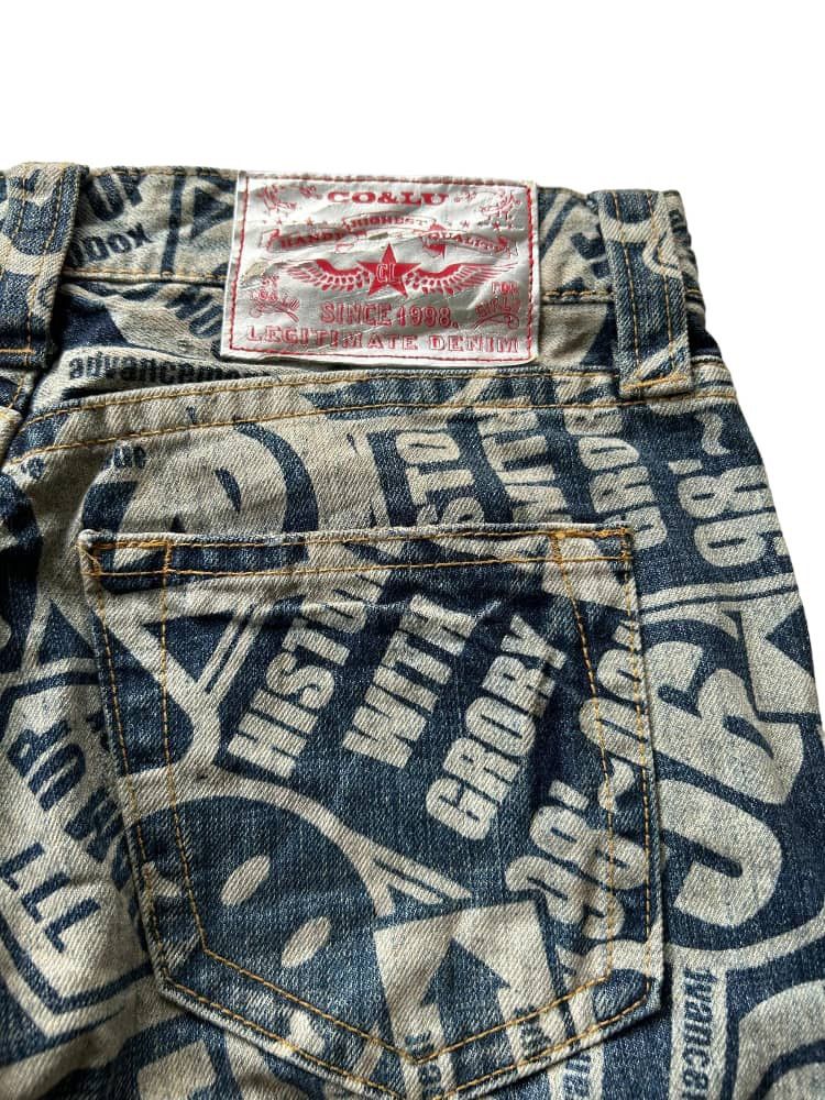 Japanese Brand × Kapital × Vintage Japanese Brand CO&LU Denim Smile Insipired By Kapital🎌☠️☠️ Size US 31 - 6 Thumbnail